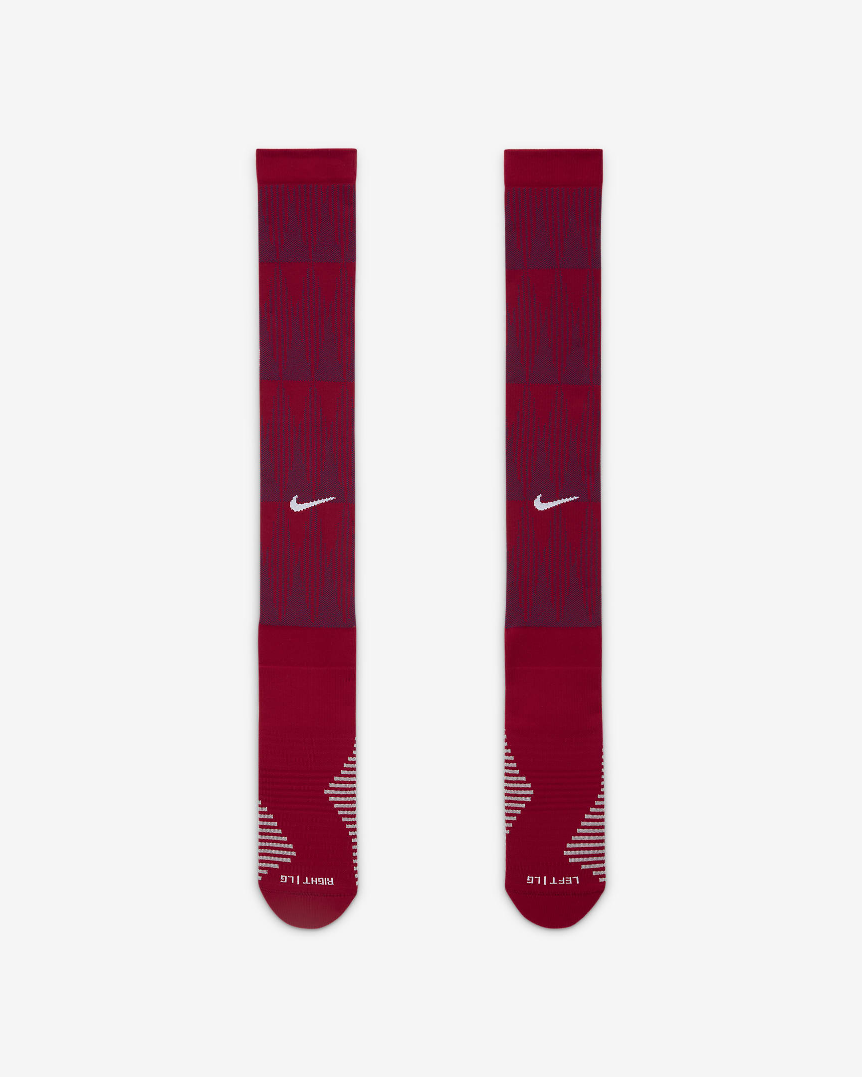 Fotbollsknästrumpor FC Barcelona Strike (hemmaställ) - Noble Red/Deep Royal Blue/Vit