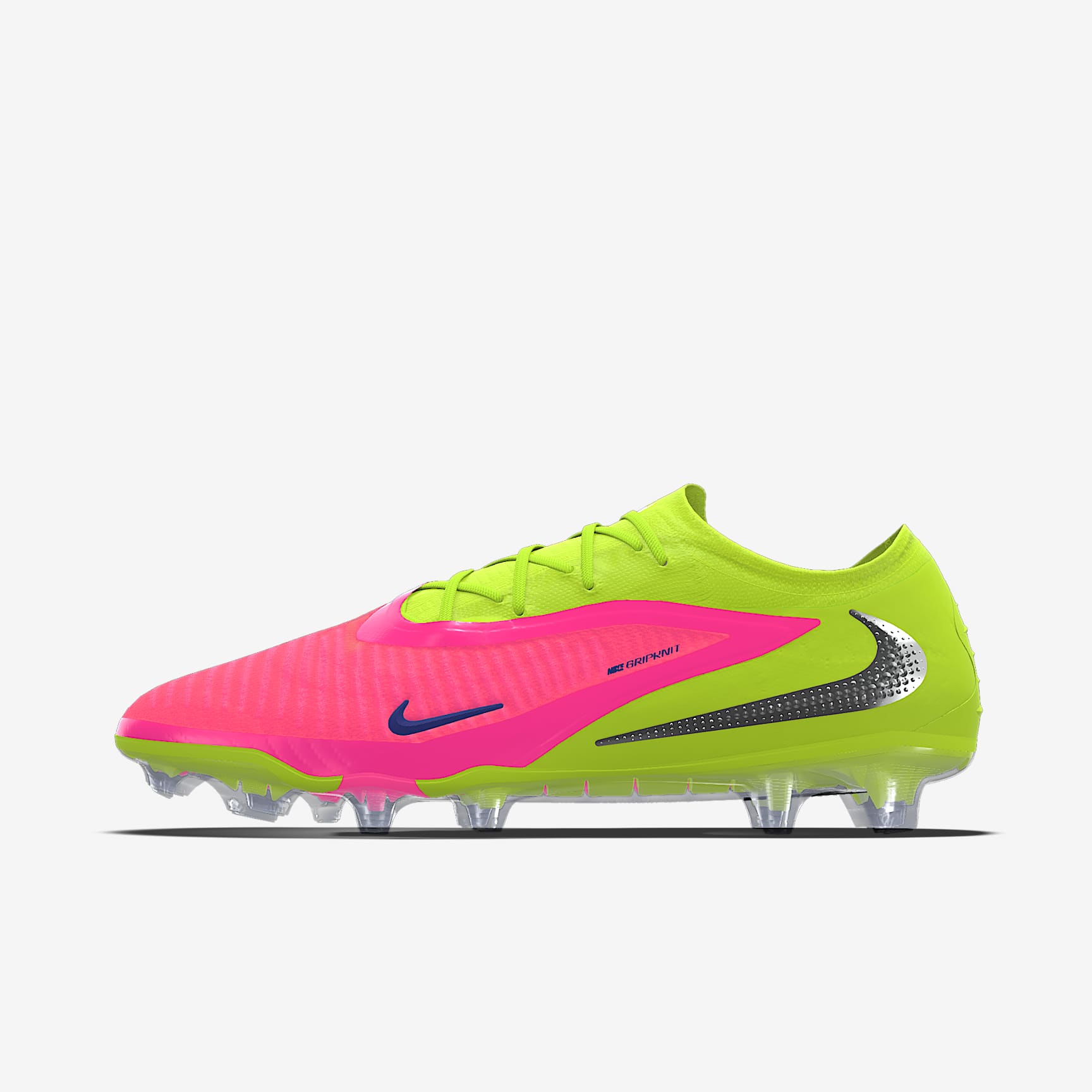 Nike Phantom 6 Low Elite By You Custom Firm-Ground Football Boot - Hyper Pink/Volt/Multi-Colour