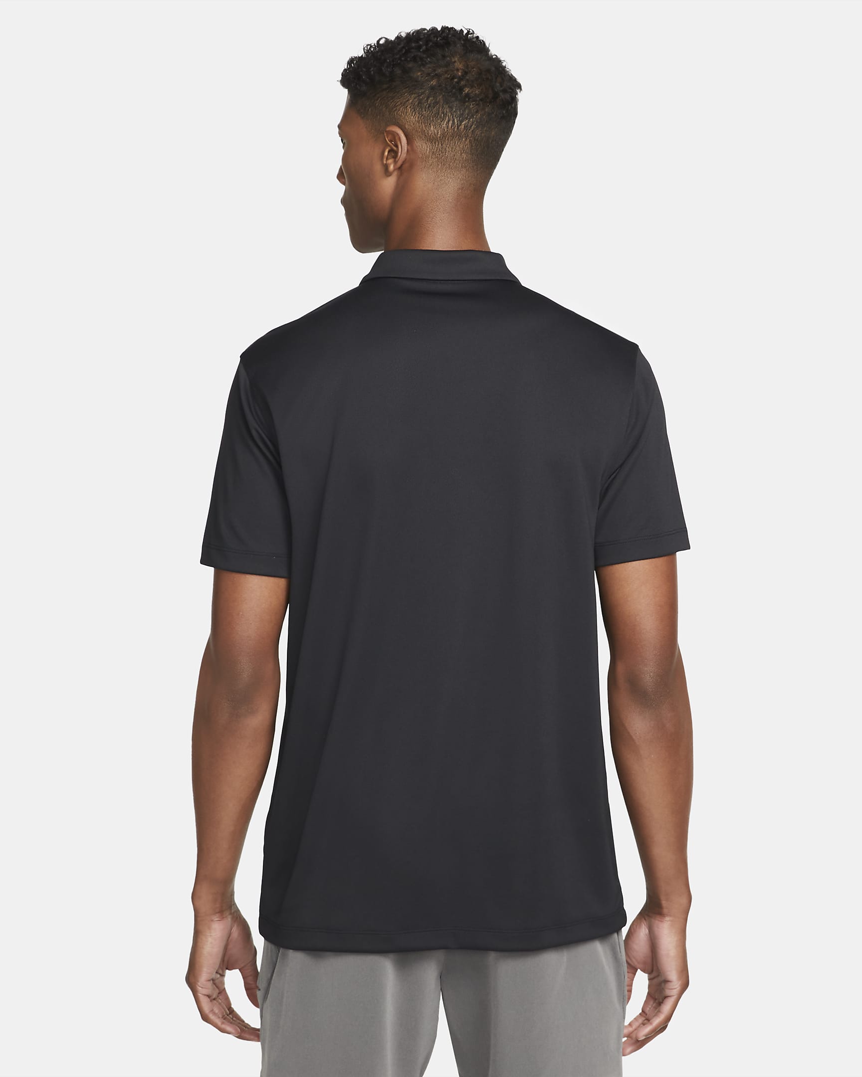 Polo da tennis NikeCourt Dri-FIT - Uomo - Nero/Bianco