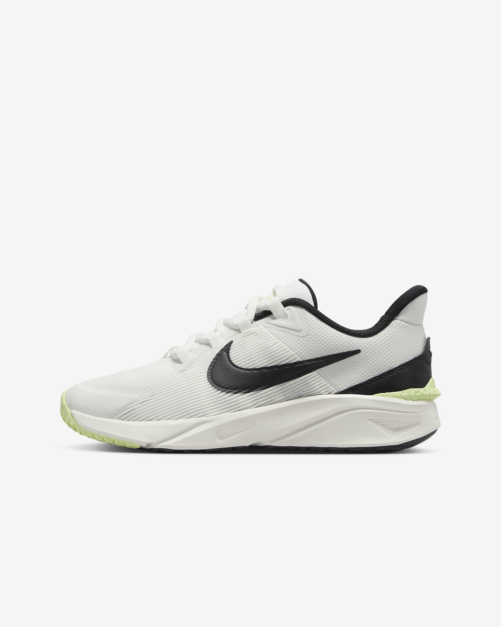 Nike Star Runner 4 Older Kids' Road Running Shoes - Summit White/Barely Volt/White/Black