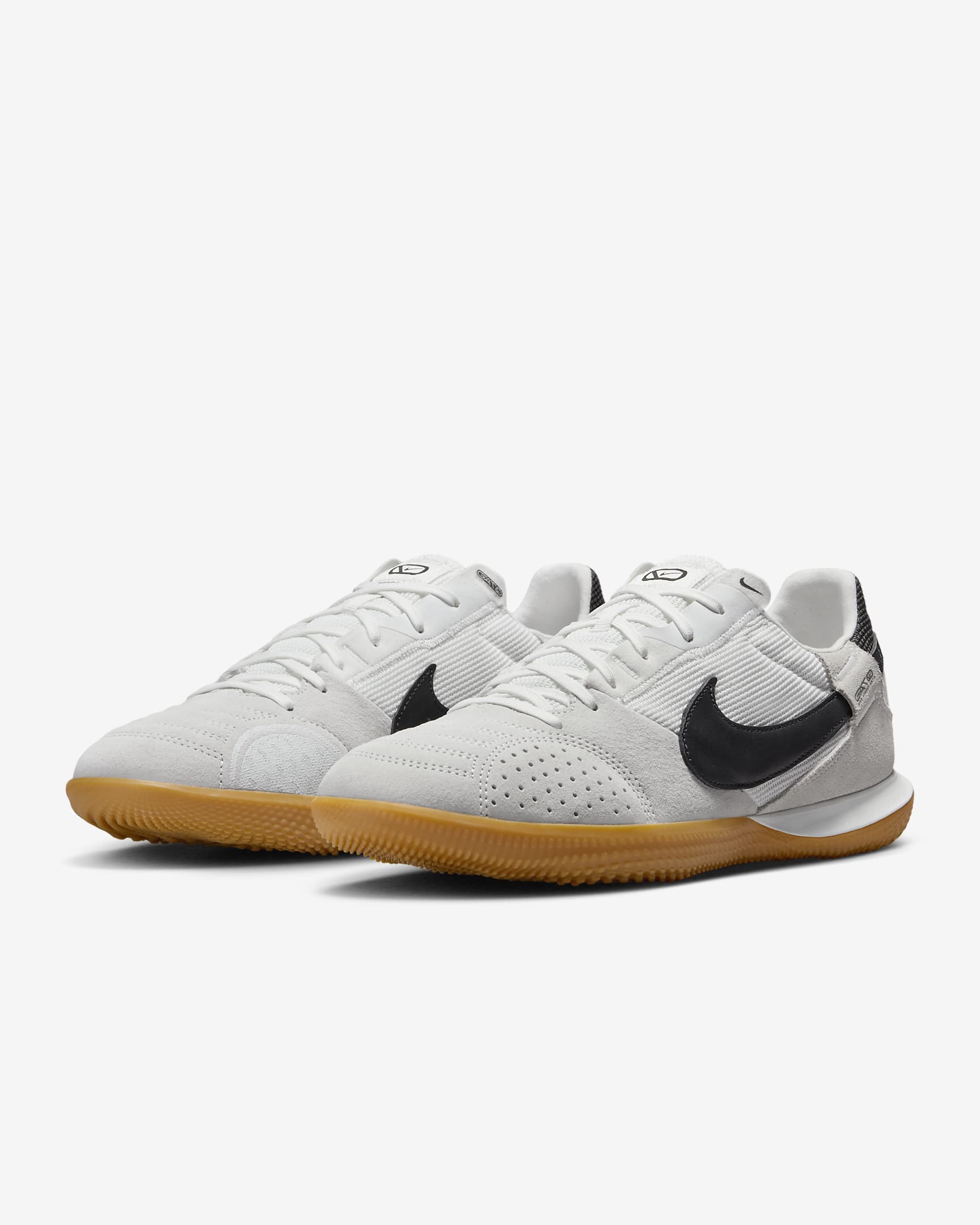 Nike Streetgato Low-Top Soccer Shoes - Summit White/Night Forest