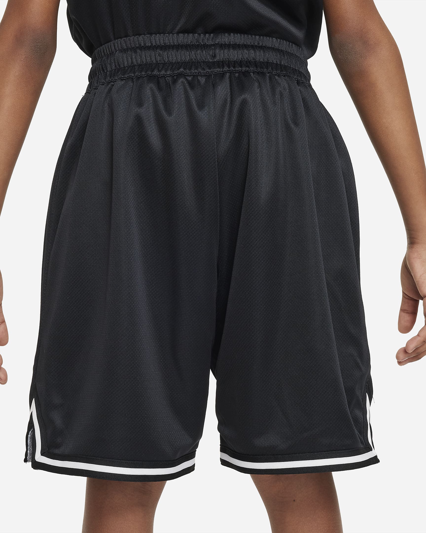 Nike DNA Culture of Basketball Big Kids' Reversible Basketball Shorts - Black/Light Smoke Grey/White