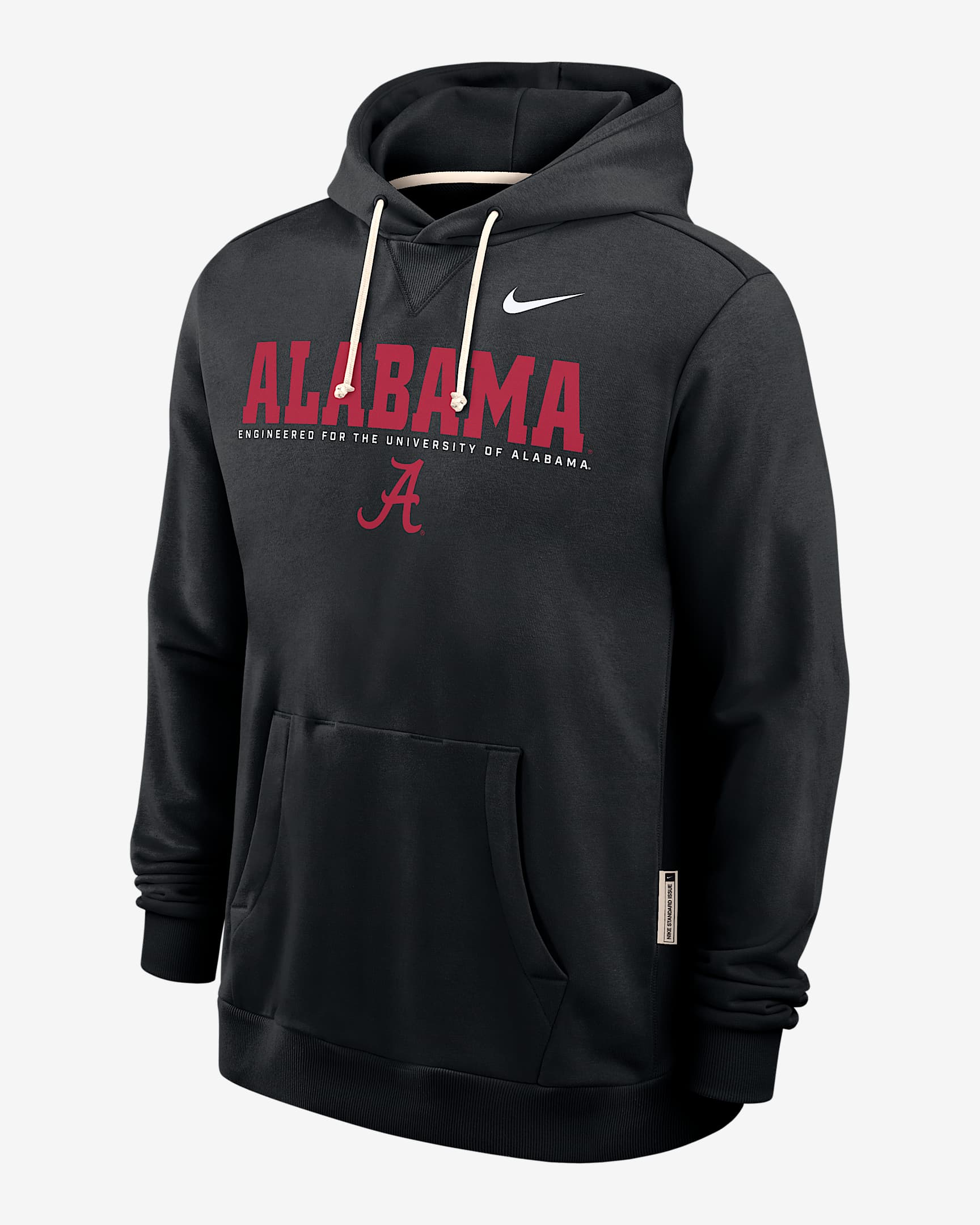 Alabama Sideline Men's Nike Dri-FIT College Pullover Hoodie - Black