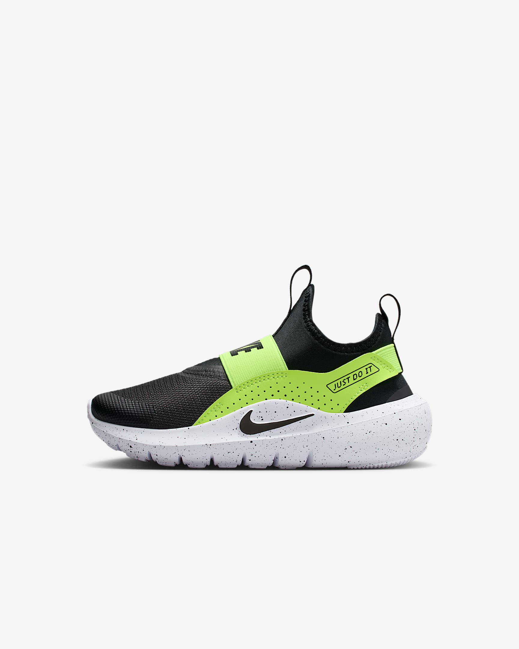 Nike Flex Runner 4 Schuh (jüngere Kinder) - Schwarz/Volt/Weiß/Schwarz