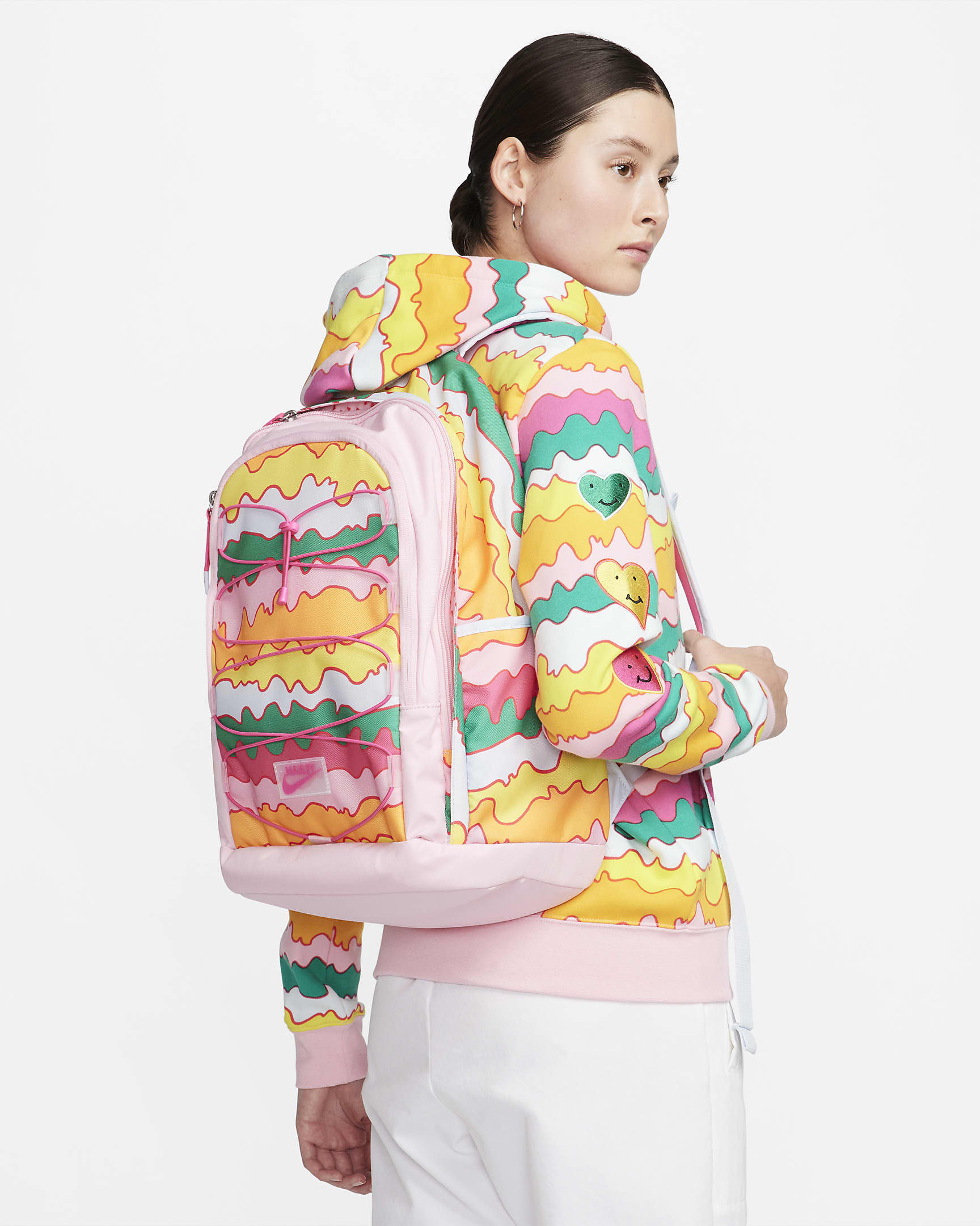 Nike Hayward x Doernbecher Freestyle "Hailey" Backpack (26L) - Medium Soft Pink/Blue Tint/Fierce Pink