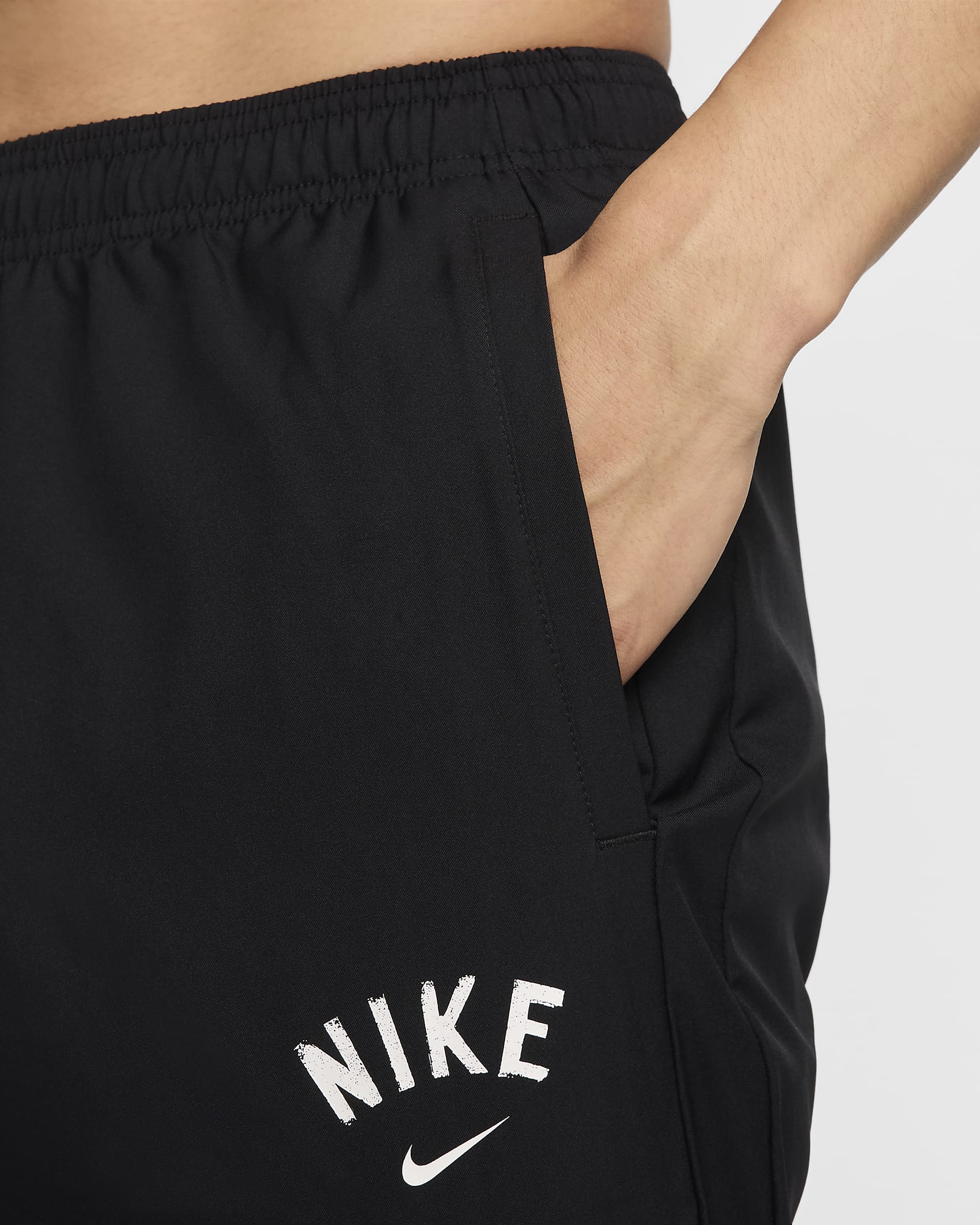 Nike Challenger Men's Dri-FIT Woven Running Trousers - Black/White