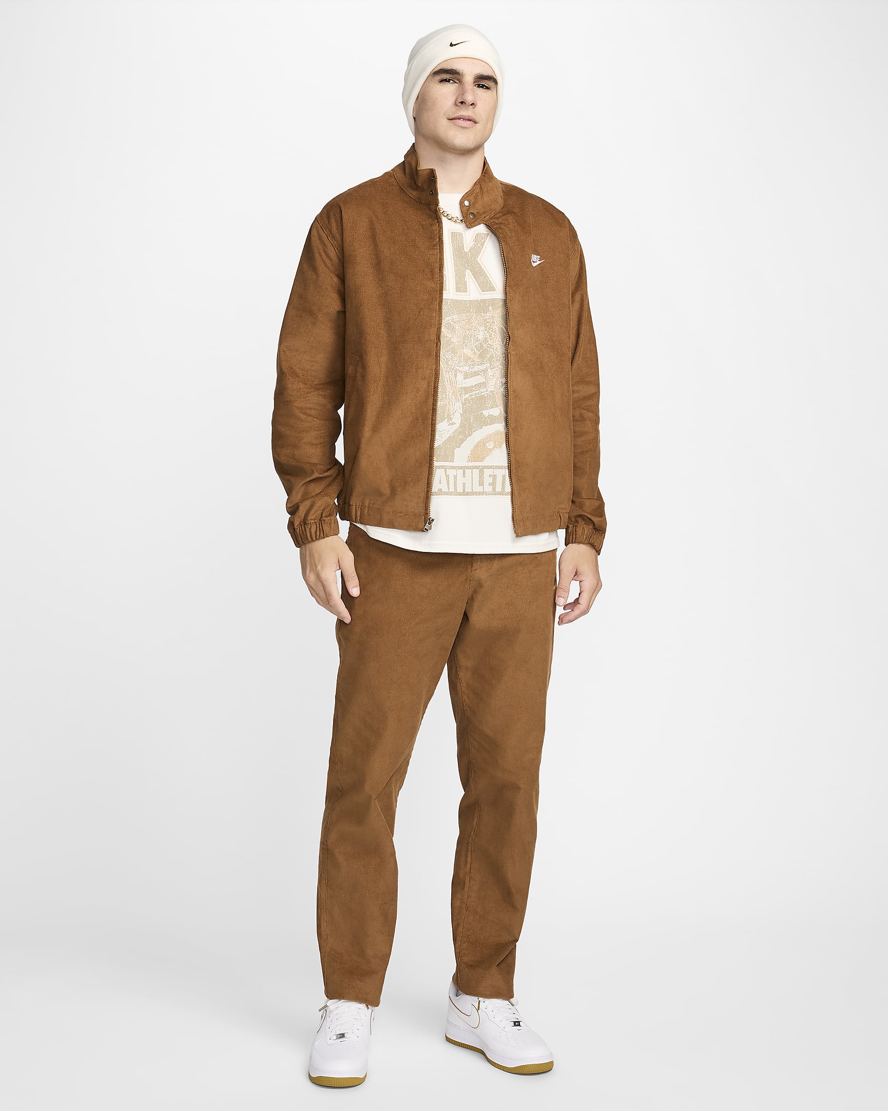 Nike Club Chino kordbársony férfinadrág - Light British Tan