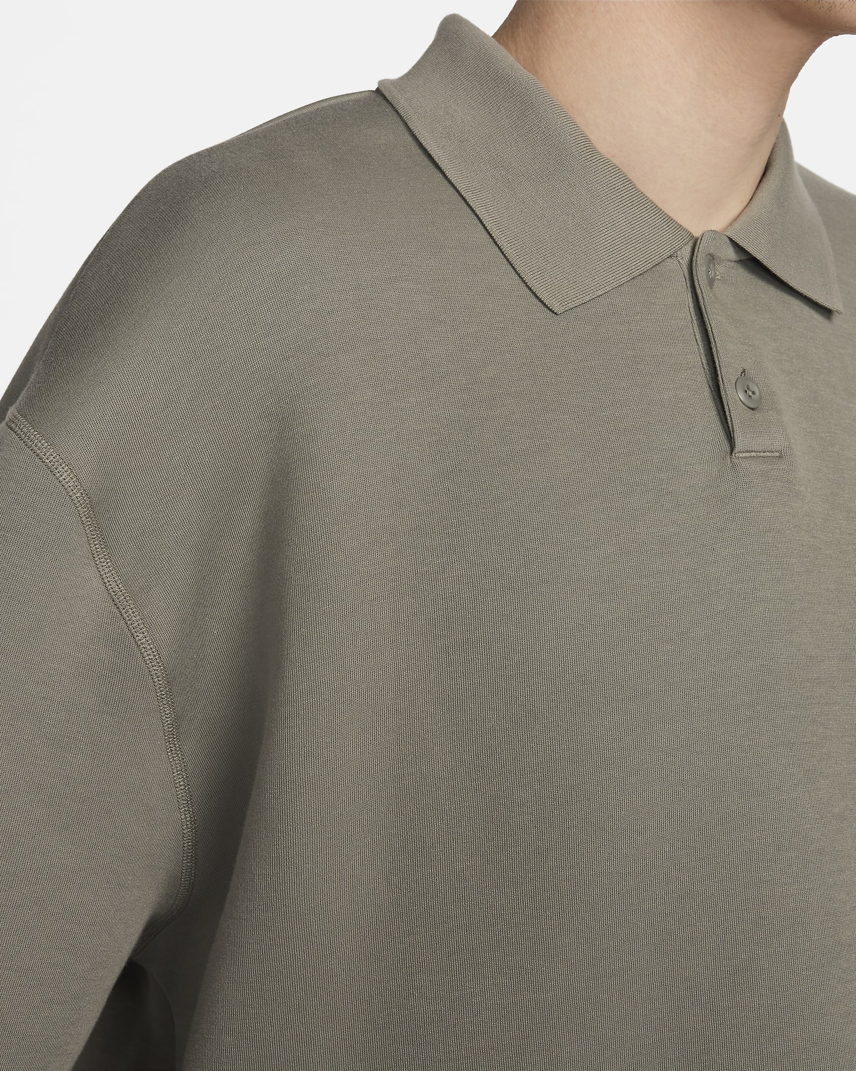 Nike Tech Fleece Reimagined Herren-Poloshirt - Dark Stucco