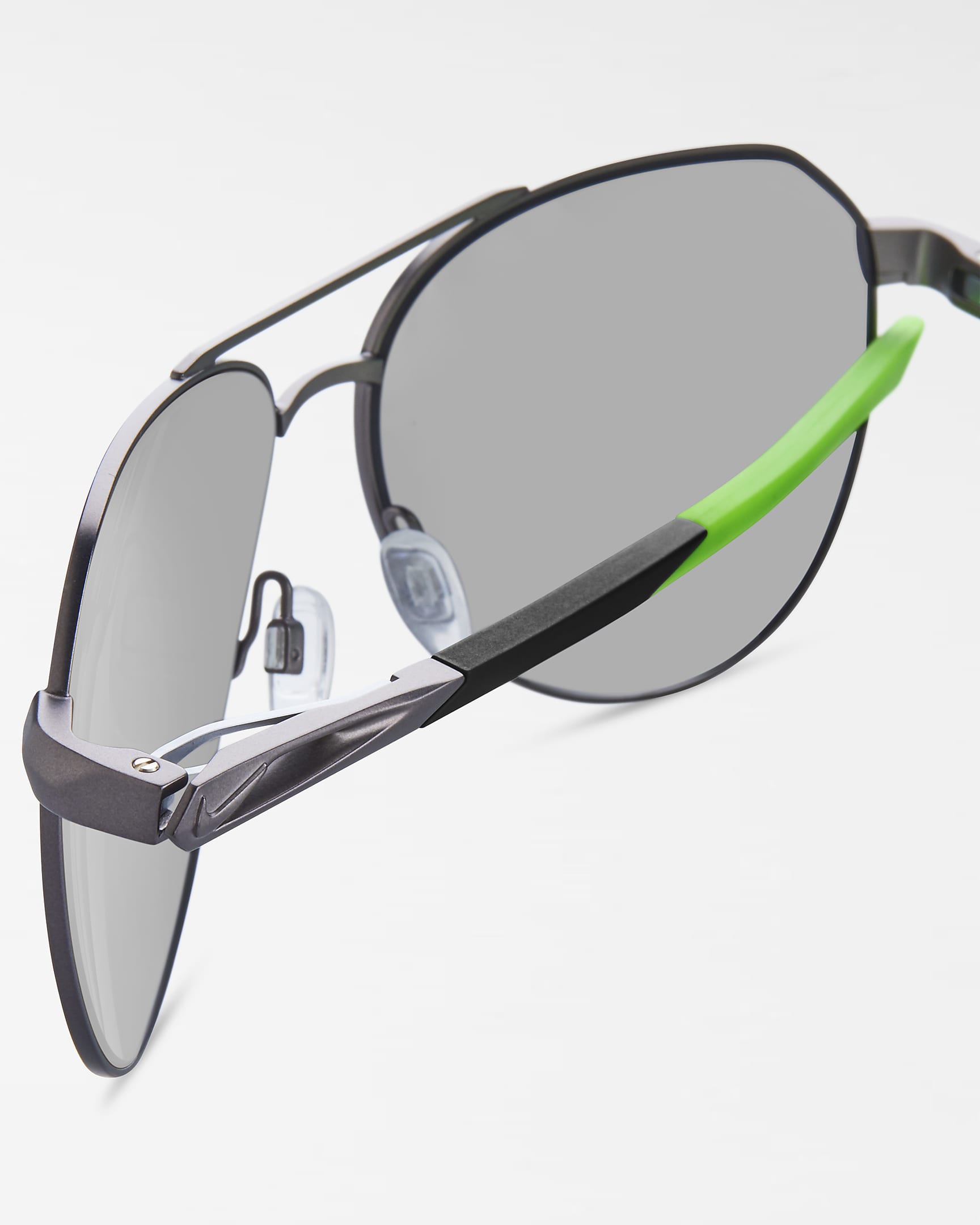 Nike Club Nine Sunglasses - Gunmetal/Green Strike