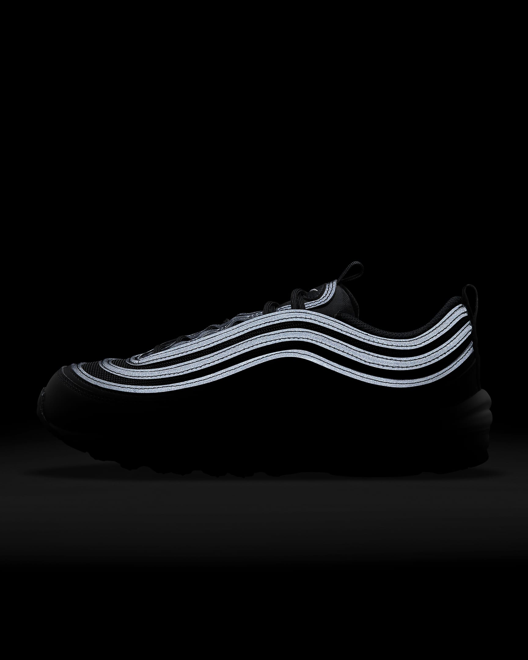 Nike Air Max 97 Women's Shoes - Black/Black/White