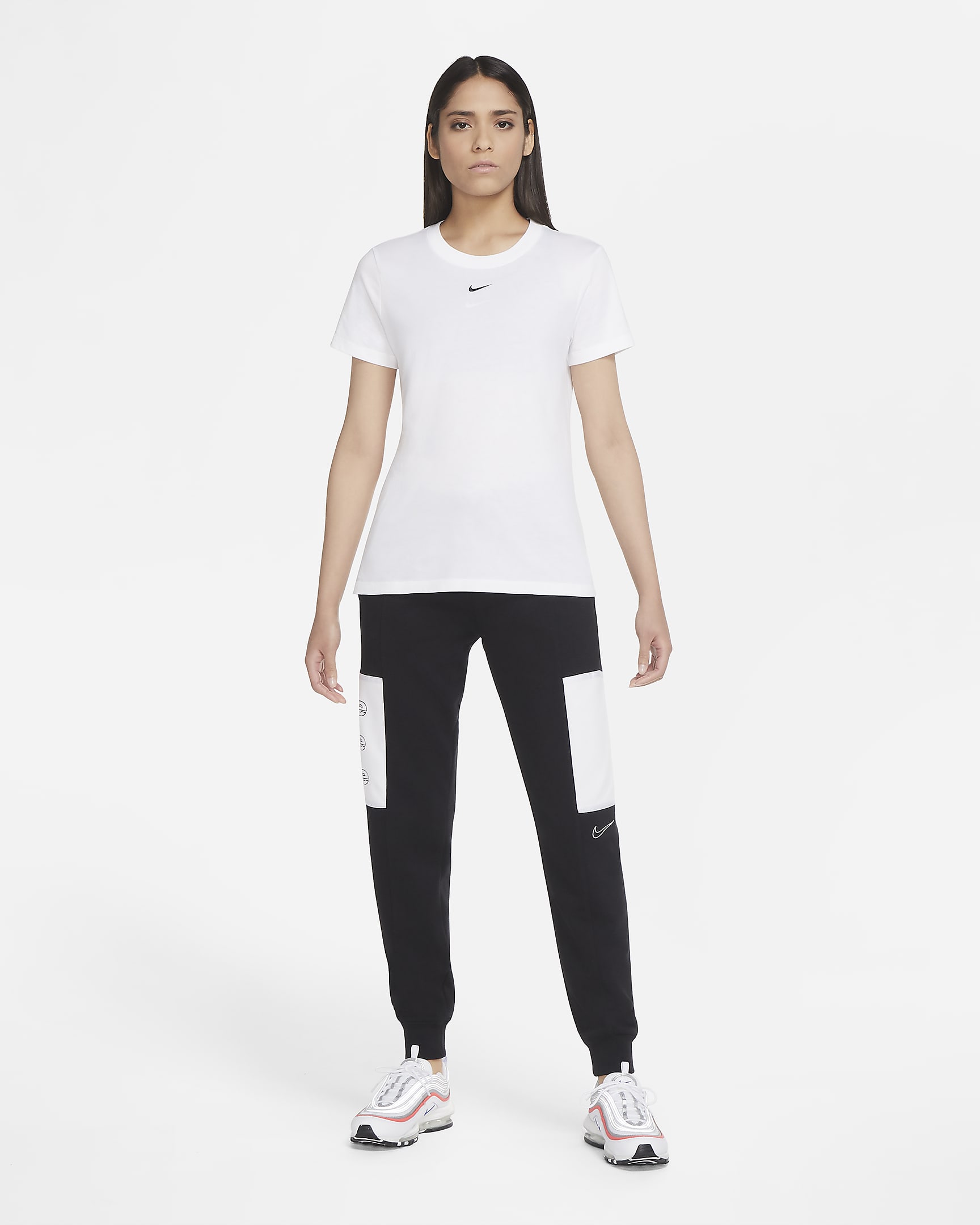 Nike Sportswear Women's T-Shirt - White/Black