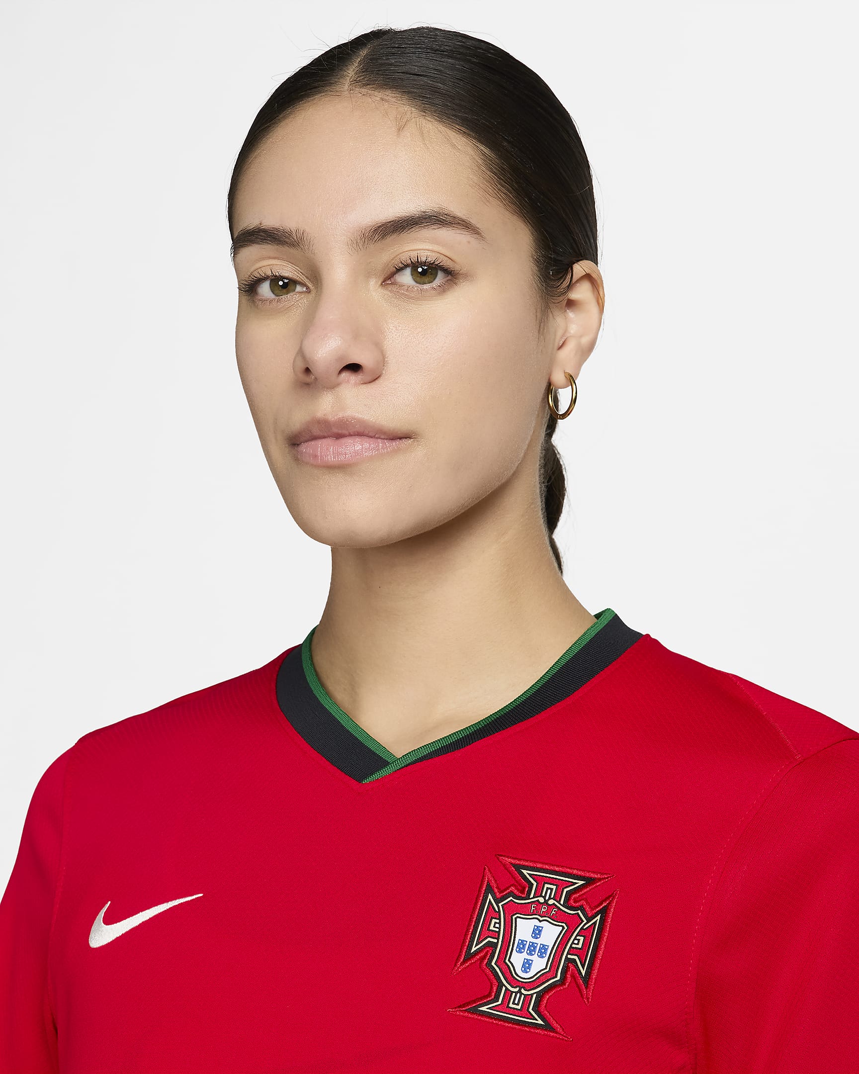 Portugal (Men's Team) 2024/25 Stadium Home Women's Nike Dri-FIT Football Replica Shirt - University Red/Pine Green/Pitch Blue/Sail