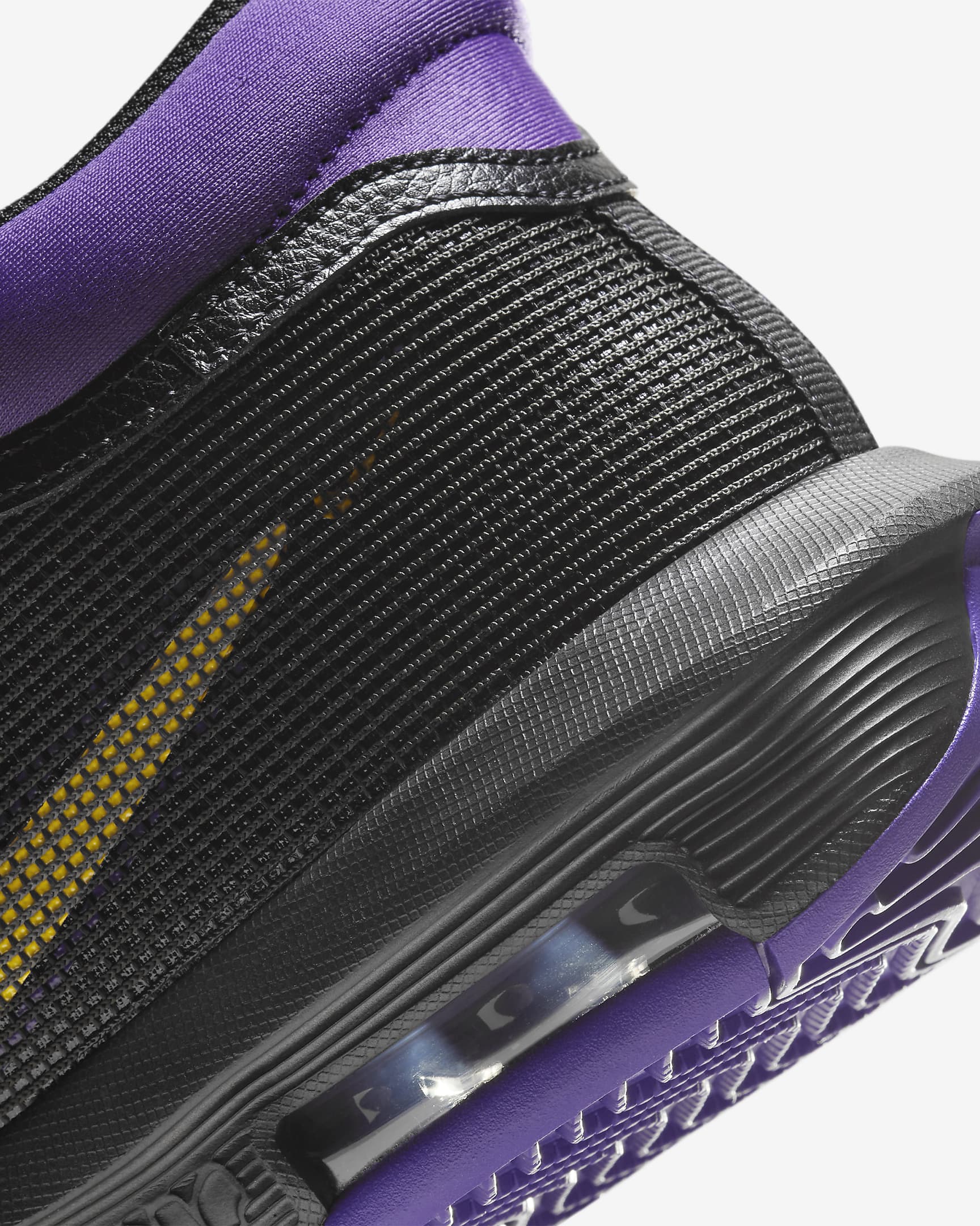 LeBron Witness 8 Basketball Shoes - Black/Field Purple/University Gold