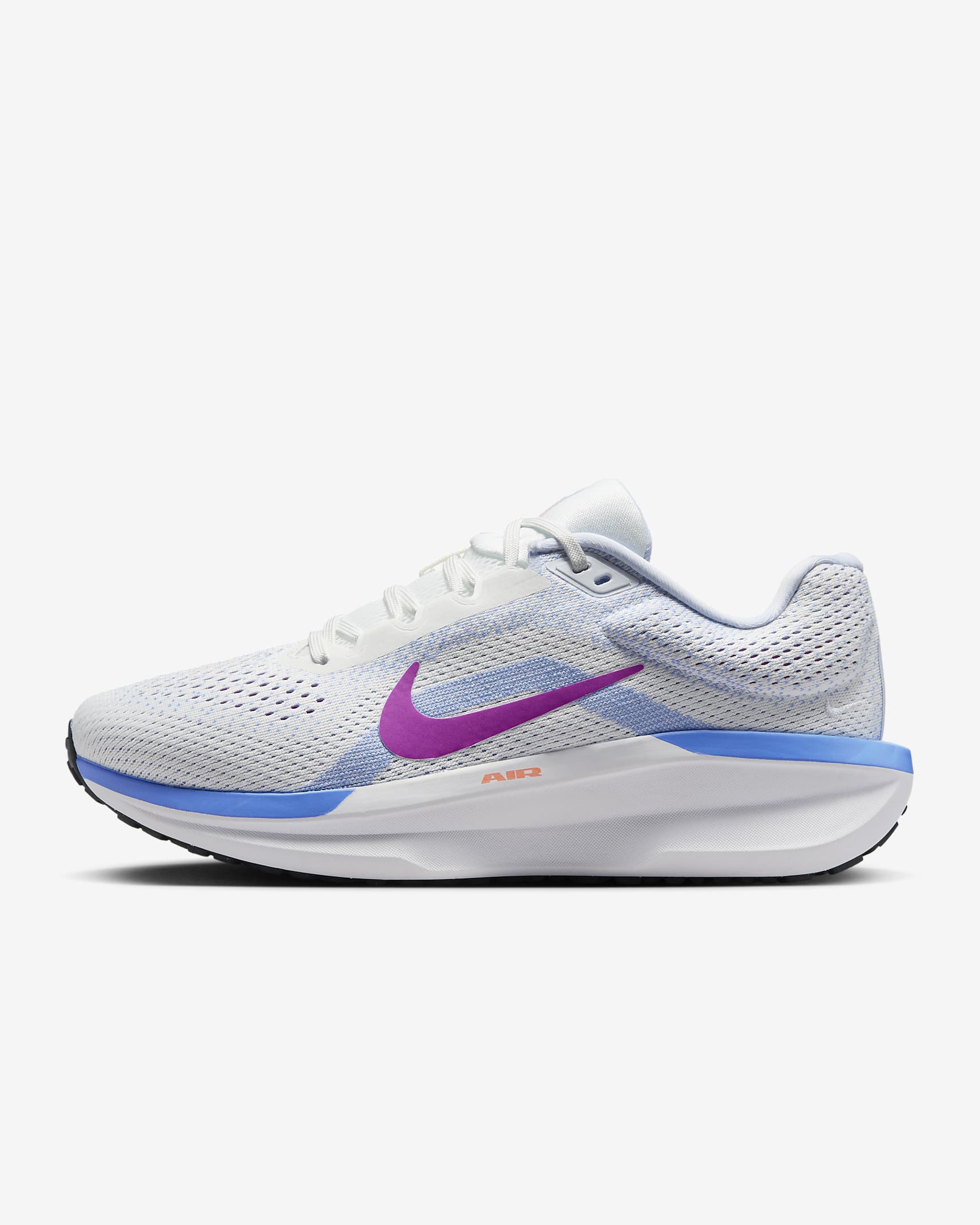 Nike Winflo 11 Women's Road Running Shoes - Summit White/Royal Pulse/Football Grey/Hyper Violet