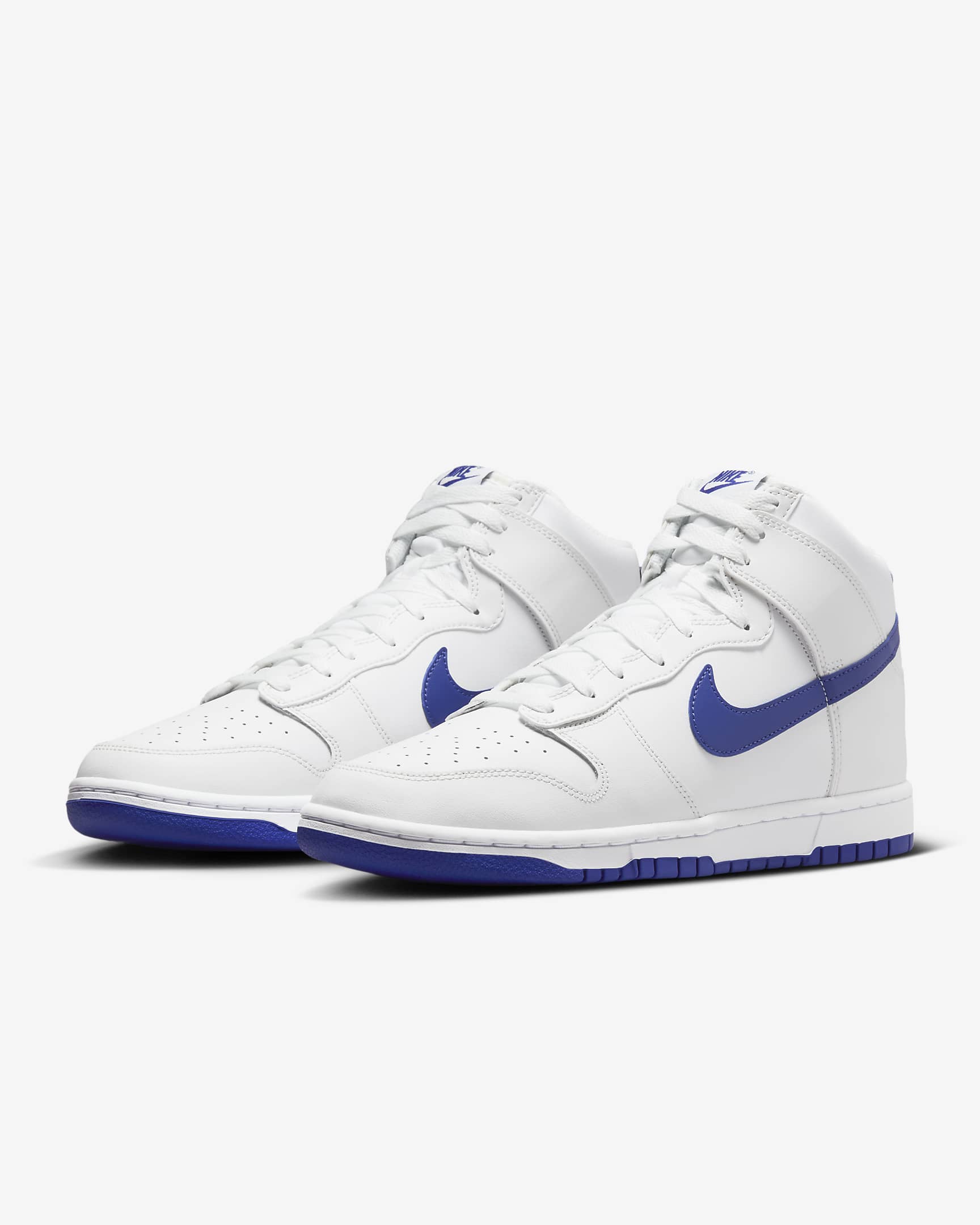 Nike Dunk Hi Retro Men's Shoes - White/Summit White/Concord