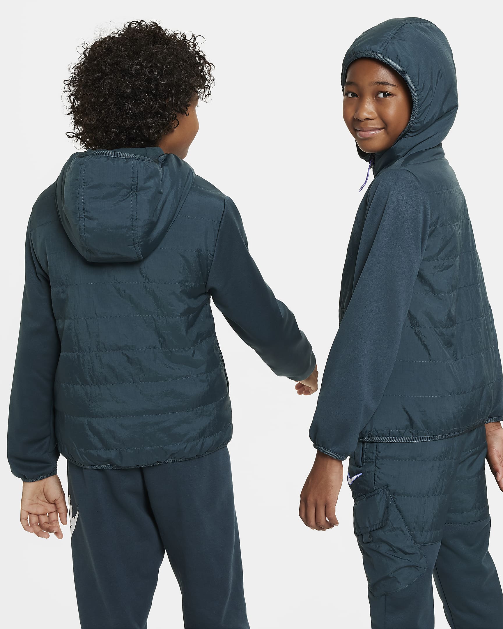 Nike Therma-FIT Repel Outdoor Play Big Kids' Fleece Winterized Full-Zip ...