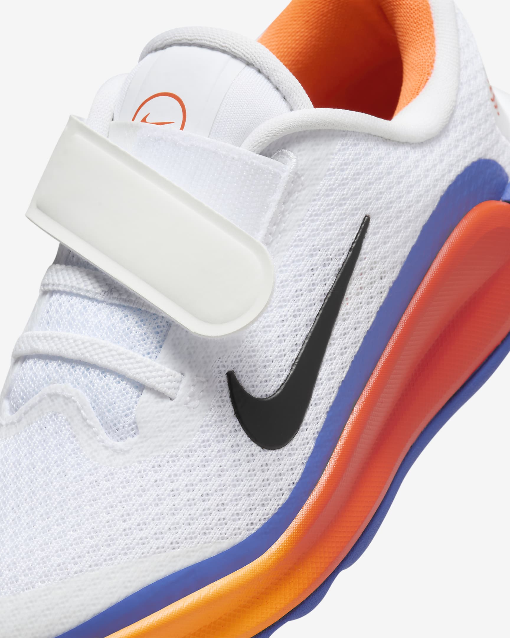 Tenis para niños de preescolar Nike Infinity Flow - Blanco/Azul astronómico/Naranja total/Negro