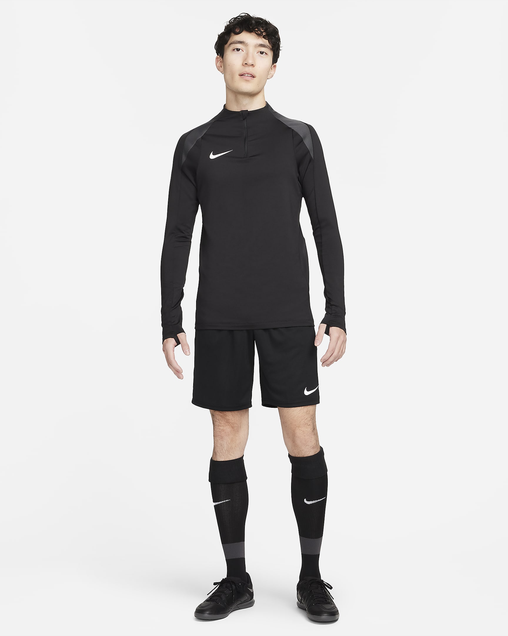 Nike Strike Men's Dri-FIT Soccer 1/2-Zip Drill Top - Black/Anthracite/White