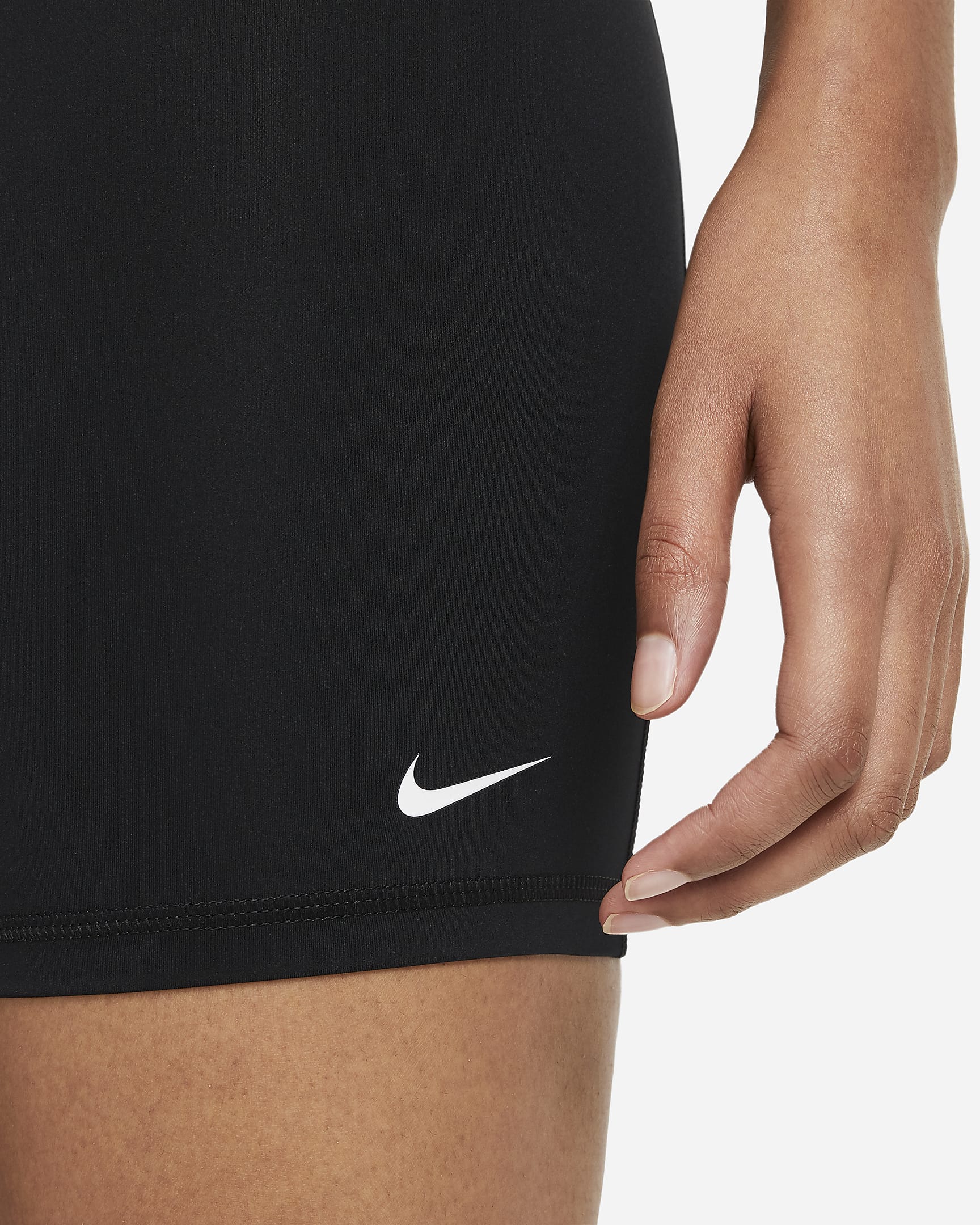 Short Nike Pro 365 20 cm pour Femme - Noir/Blanc