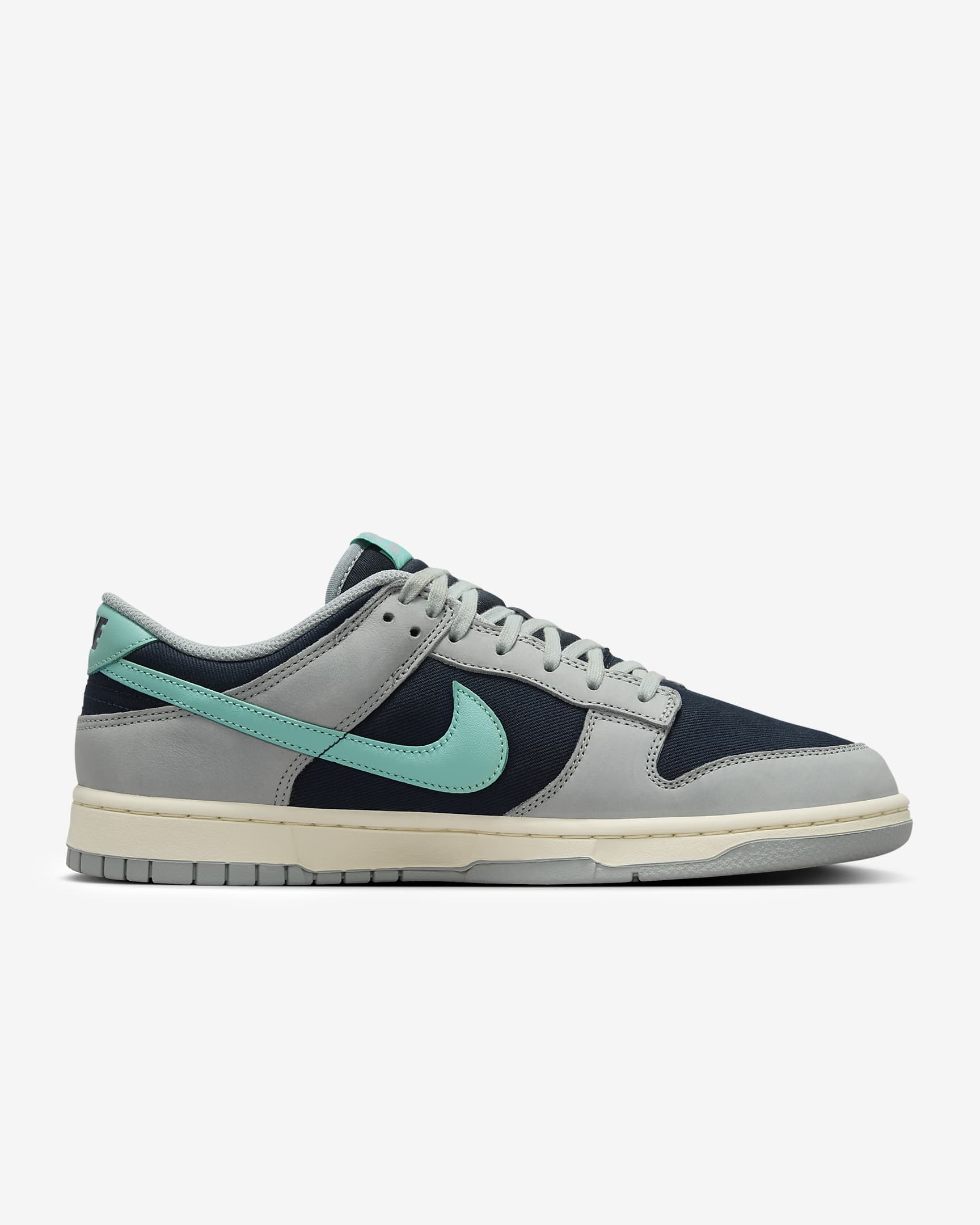 รองเท้าผู้ชาย Nike Dunk Low Retro Premium - Light Pumice/Dark Obsidian/Coconut Milk/Green Frost