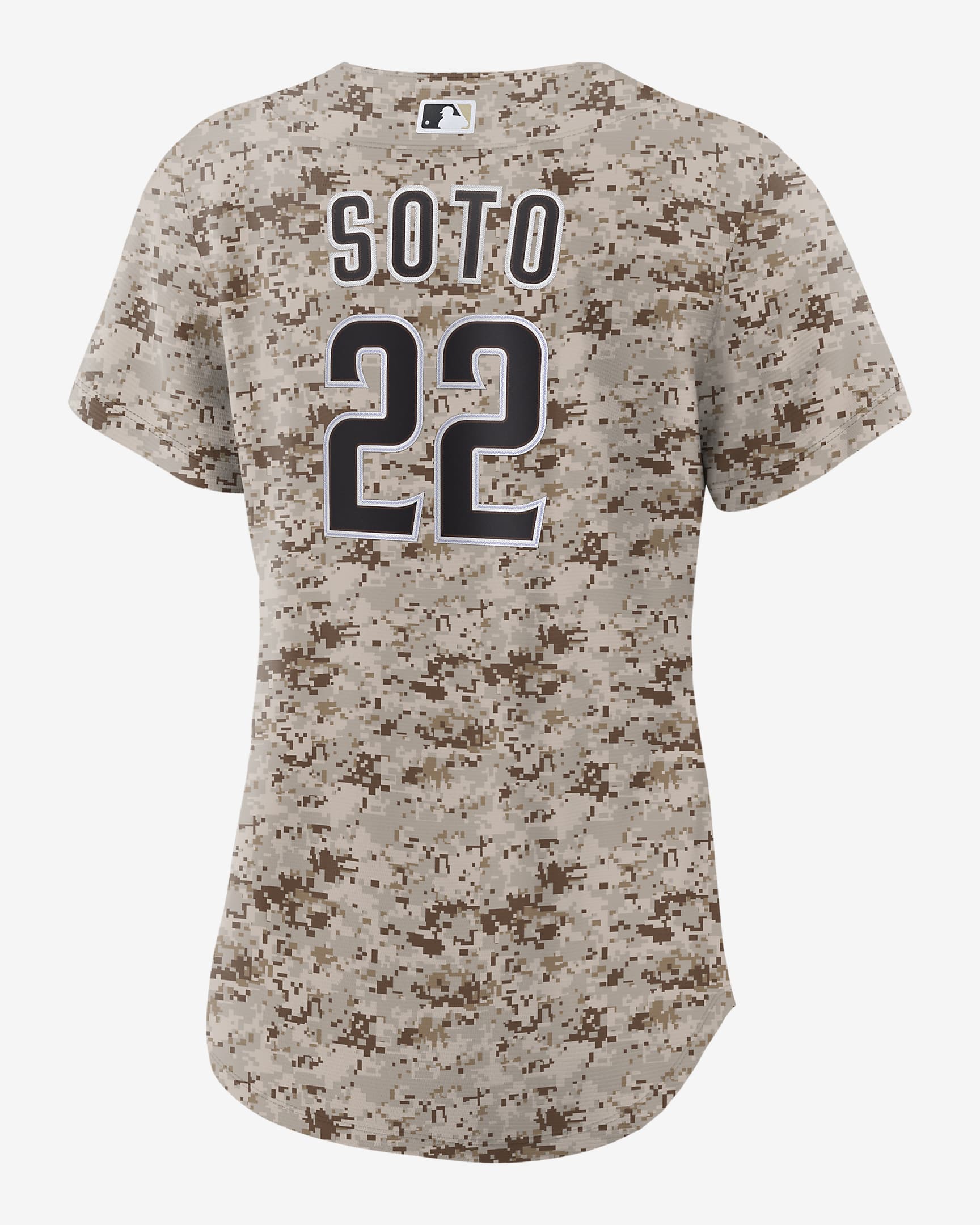 Juan Soto San Diego Padres USMC Women's Nike MLB Replica Jersey.