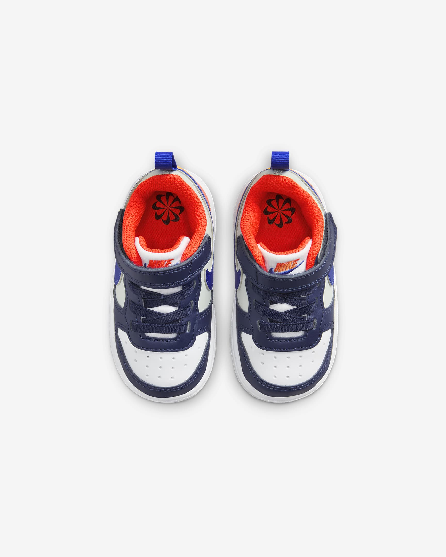 Nike Court Borough Low Recraft Baby/Toddler Shoes - Midnight Navy/Team Orange/Light Silver/Hyper Royal