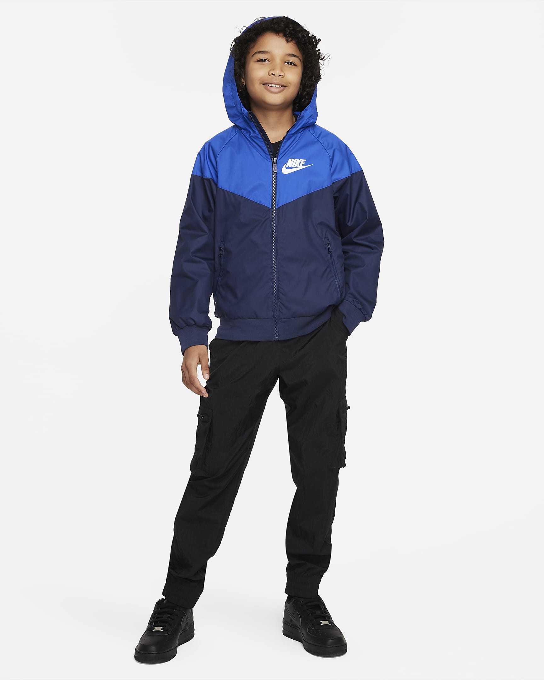 Nike Sportswear Windrunner Older Kids' (Boys') Loose Hip-Length Hooded ...