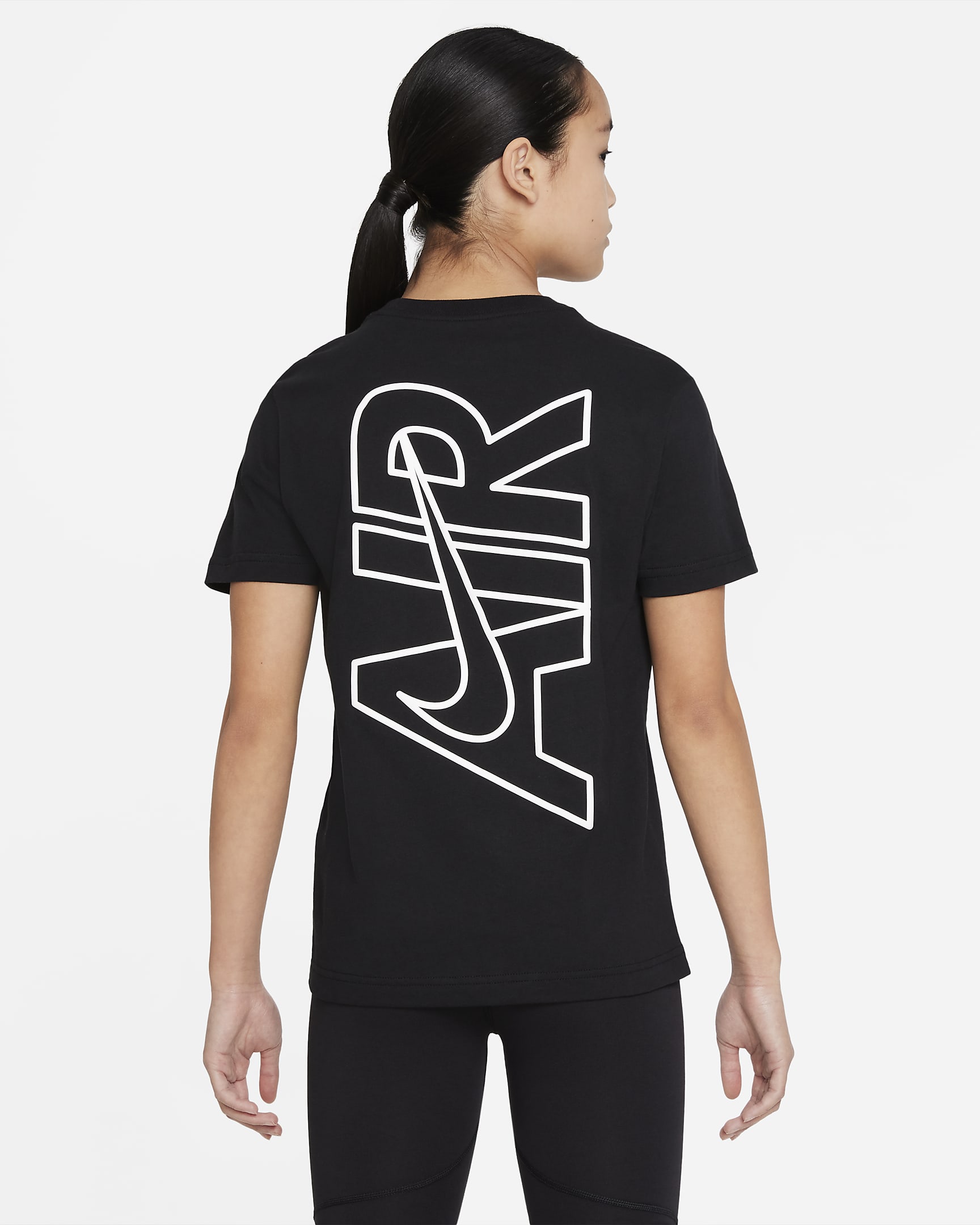 Nike Air Older Kids' (Girls') T-Shirt - Black