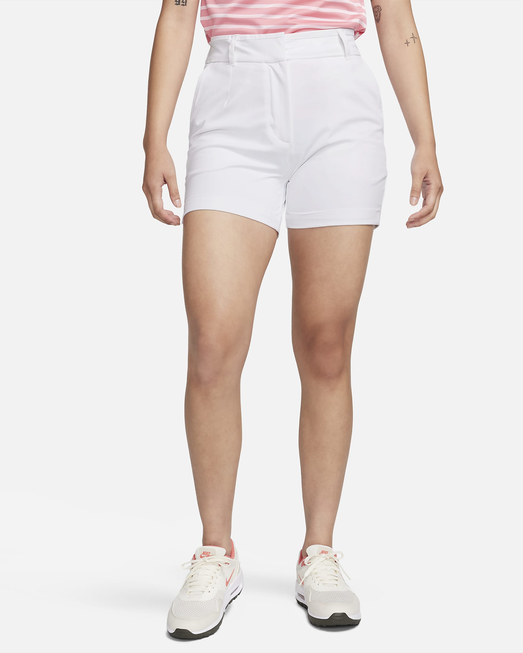 Nike Dri-FIT Victory Women's 13cm (approx.) Golf Shorts - White/Black