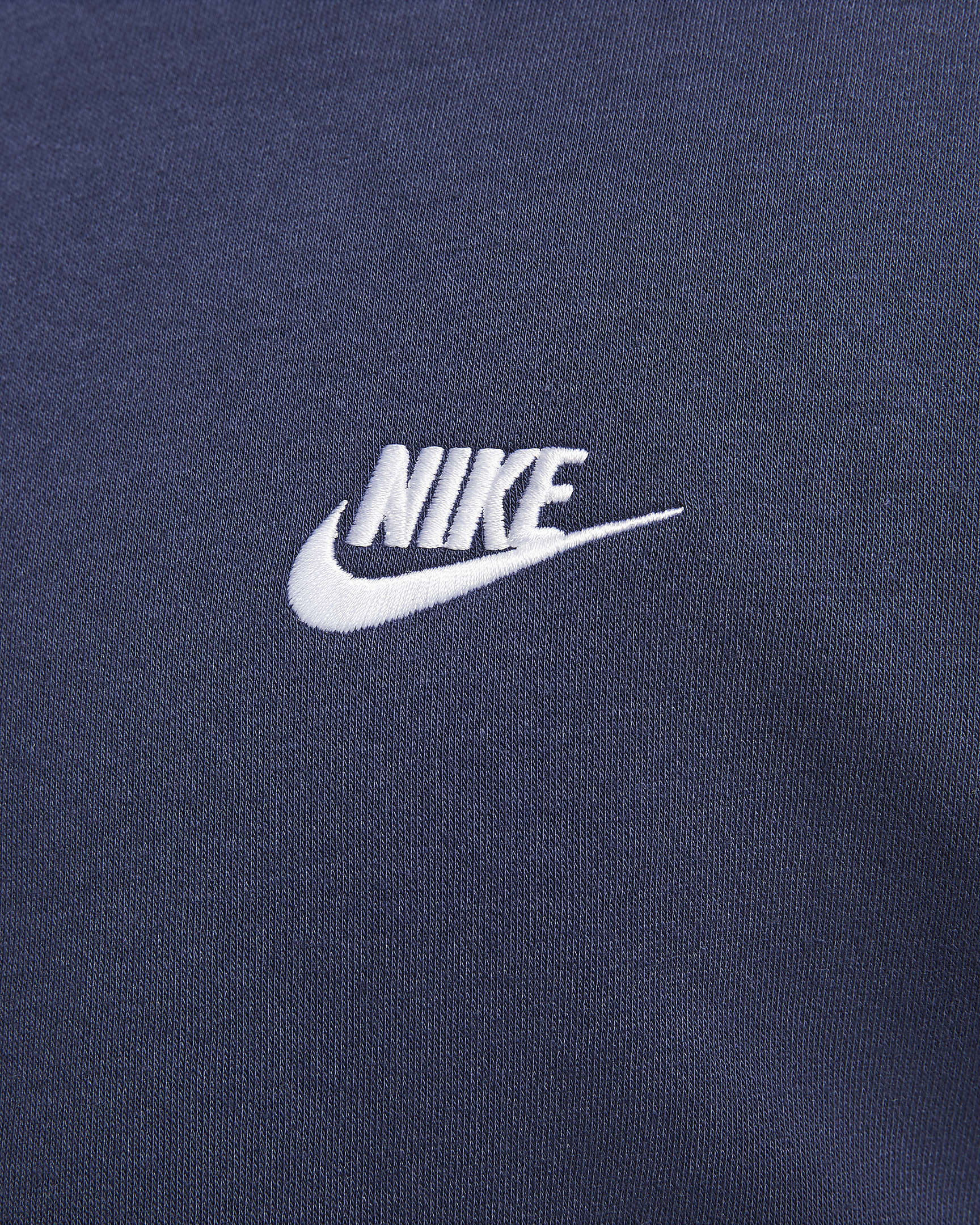 Sweat à capuche et zip Nike Sportswear Club Fleece pour Homme - Midnight Navy/Midnight Navy/Blanc