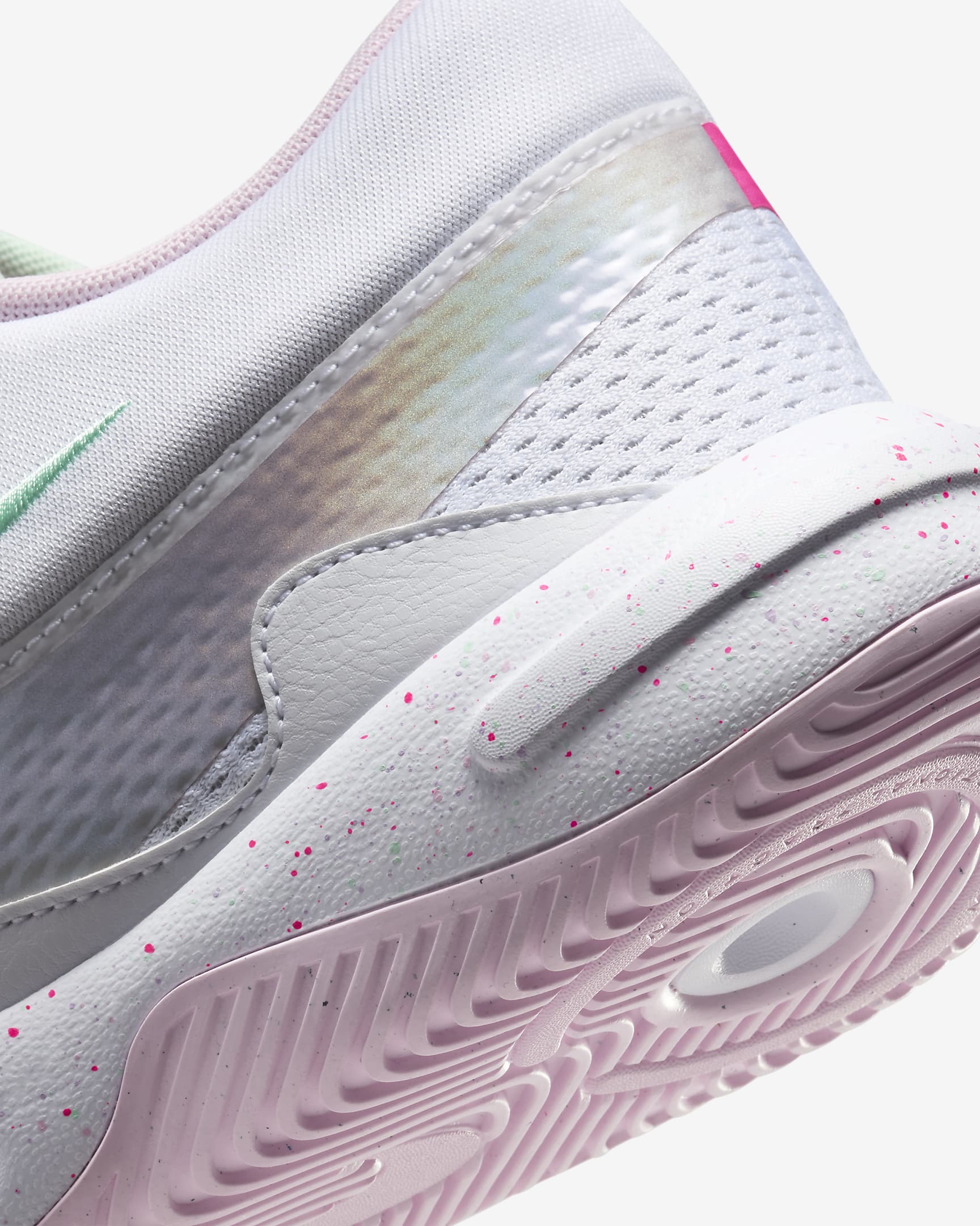 Nike Hyperquick SE Volleyball Shoes - White/Violet Mist/Mint Foam/Pink Foam