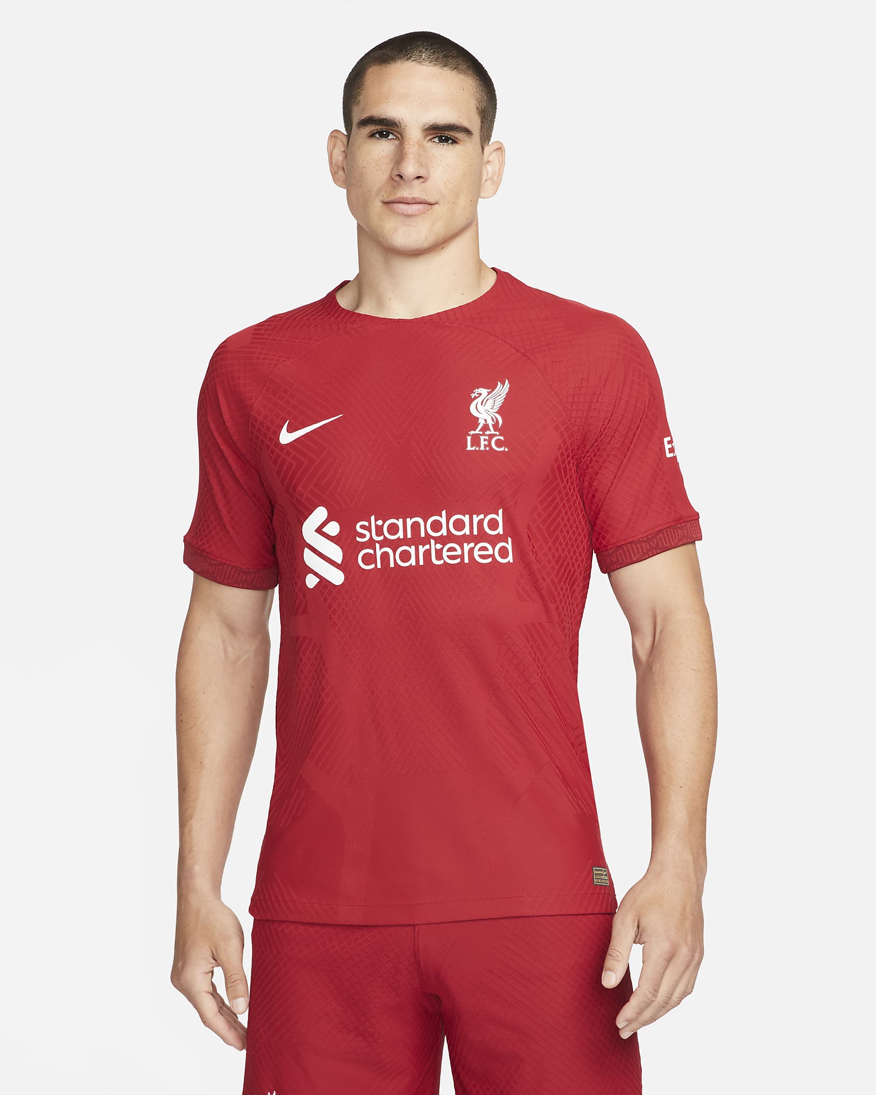 Liverpool FC 2022/23 Match Home Men's Nike Dri-FIT ADV Soccer Jersey - Tough Red/Team Red/White