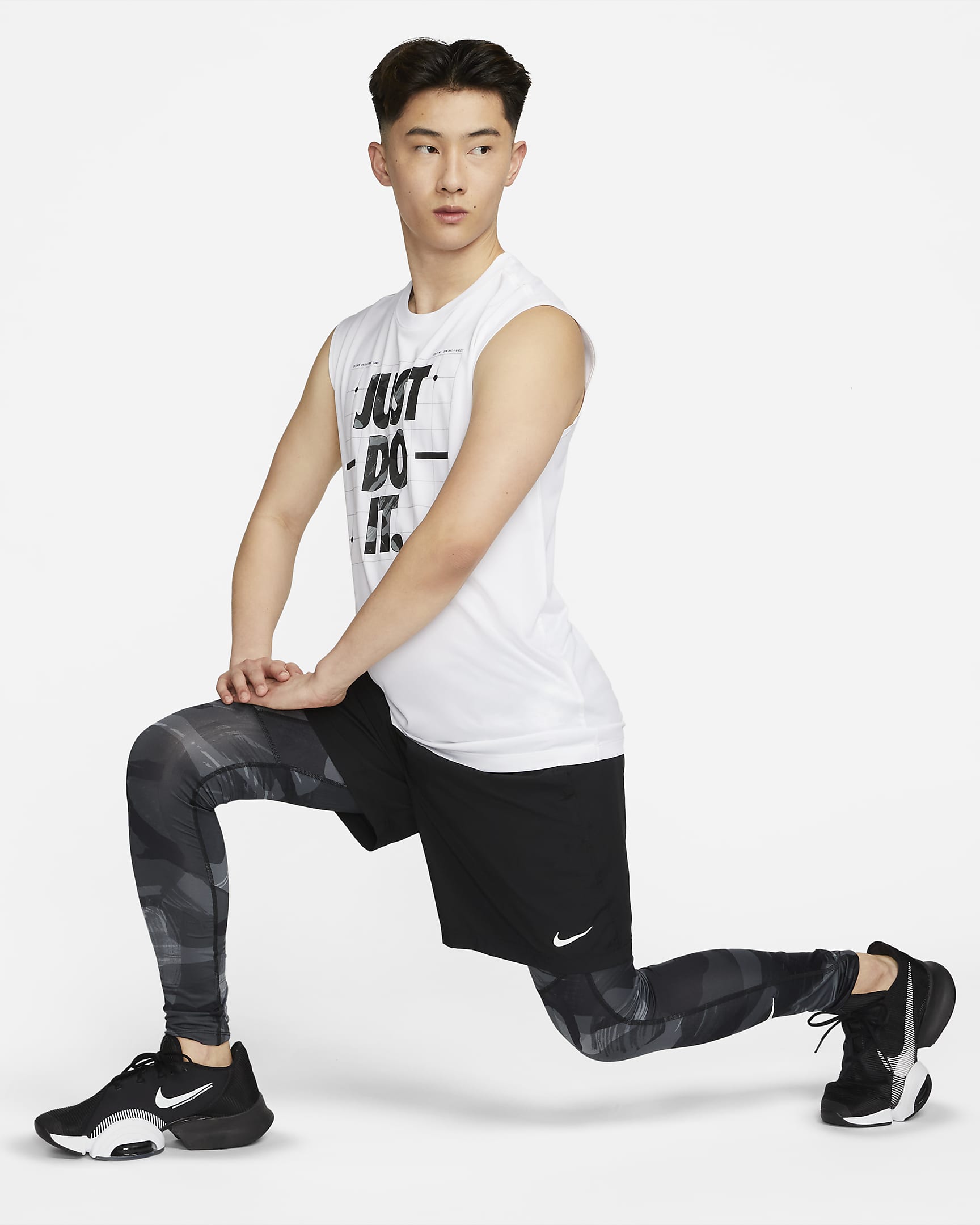 Nike Dri-FIT Men's Camo Sleeveless T-Shirt. Nike ID