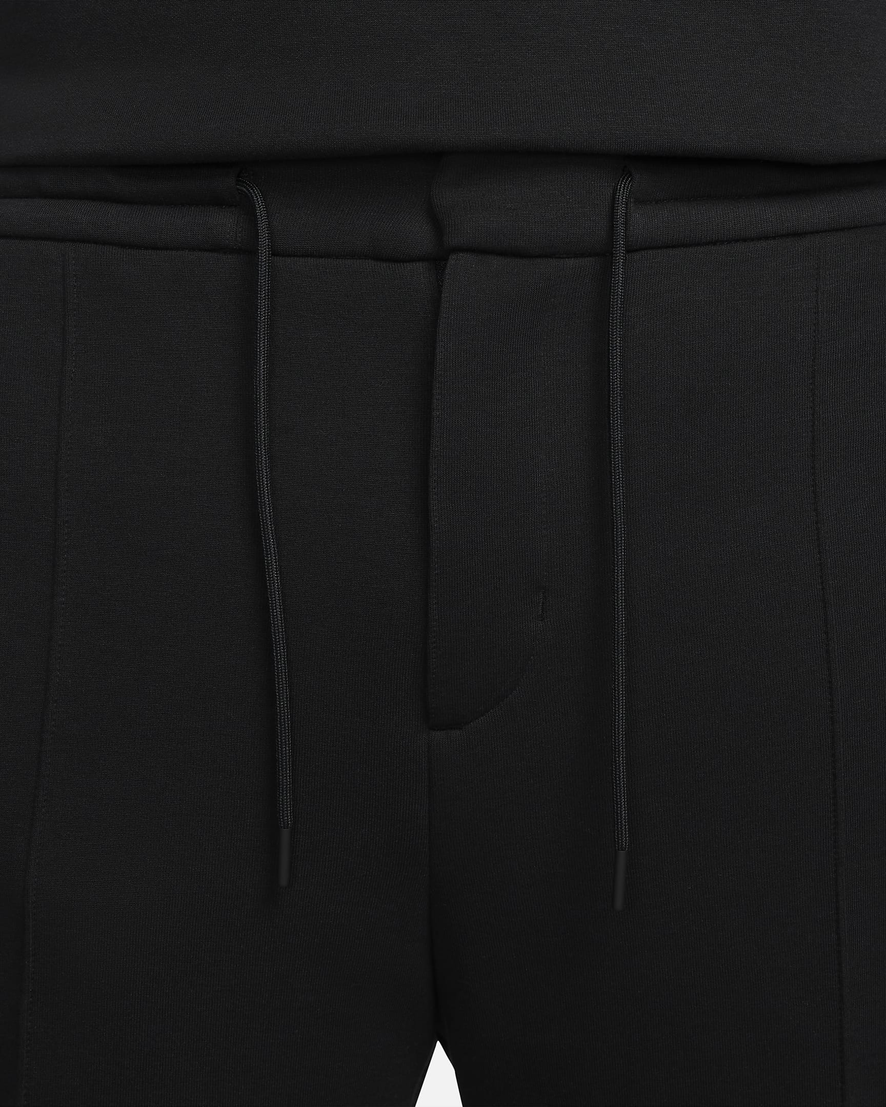 Nike Sportswear Tech Fleece Reimagined joggingbroek met open zoom en ruimvallende pasvorm voor heren - Zwart/Zwart