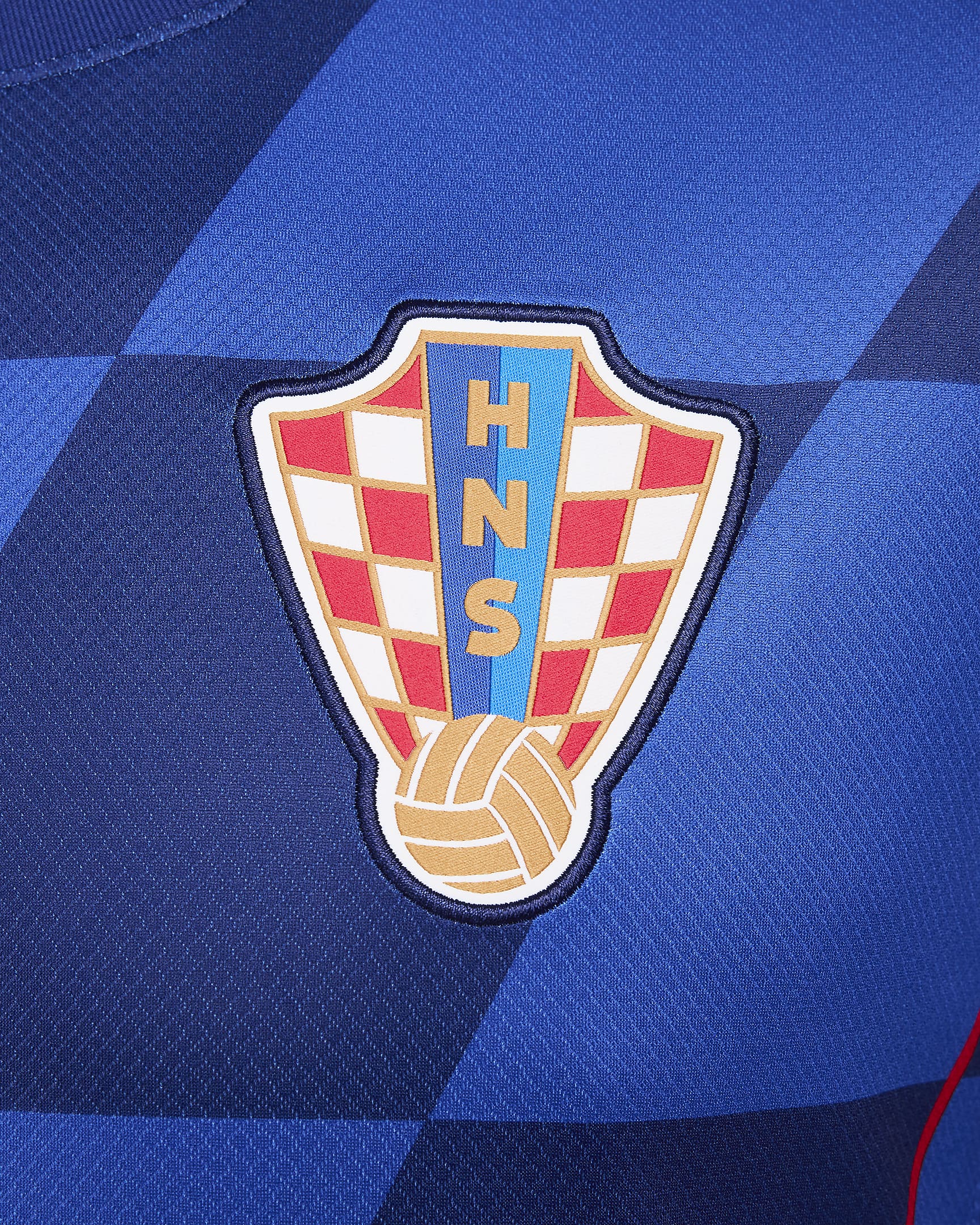 Croatia 2024/25 Stadium Away Men's Nike Dri-FIT Football Replica Shirt - Hyper Royal/Deep Royal Blue/University Red/White