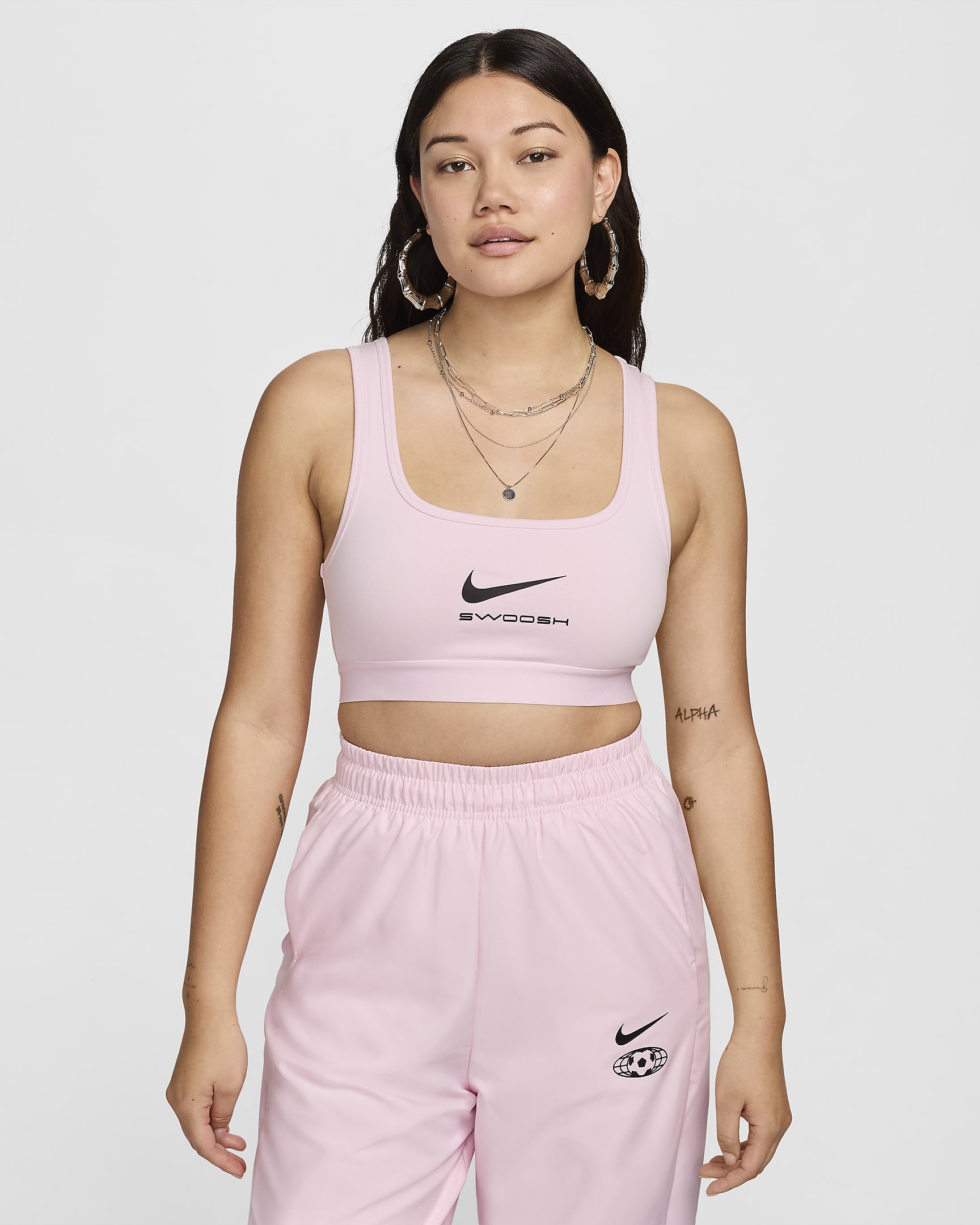 Nike Sportswear Korte tanktop voor dames - Pink Foam