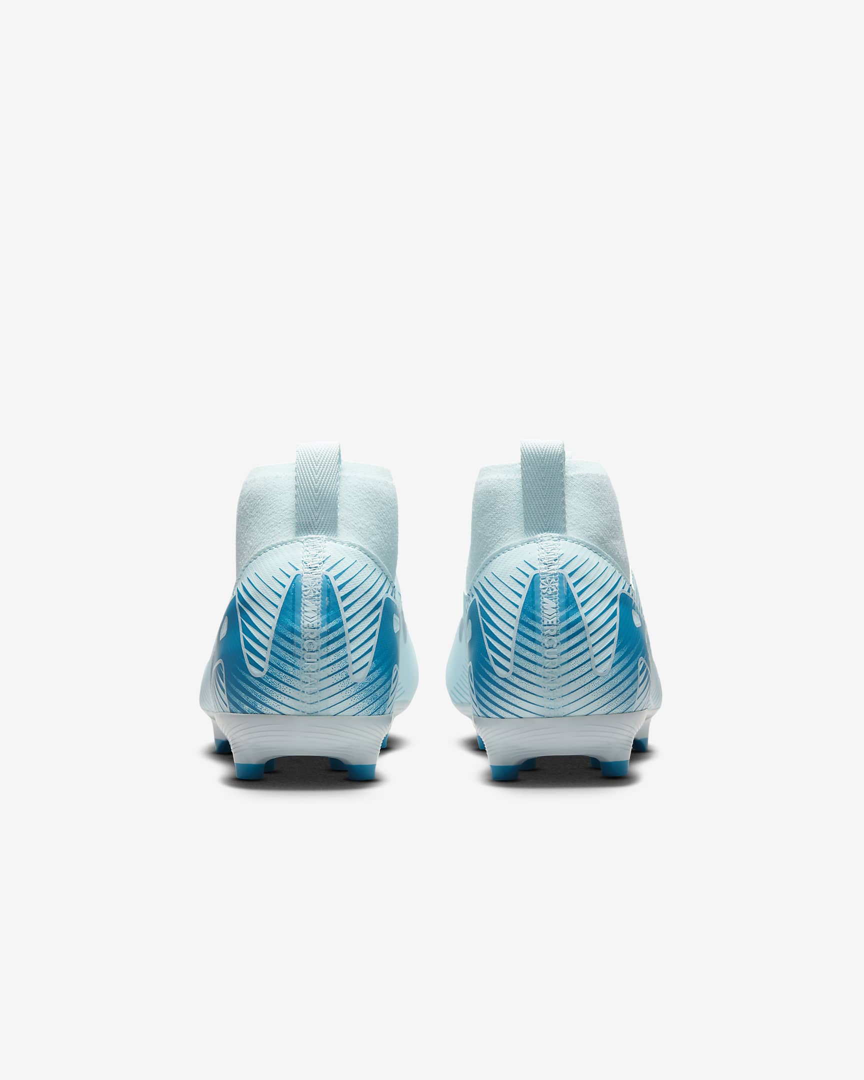 Nike Jr. Mercurial Superfly 10 Academy Little/Big Kids' MG High-Top Soccer Cleats - Glacier Blue/Blue Orbit