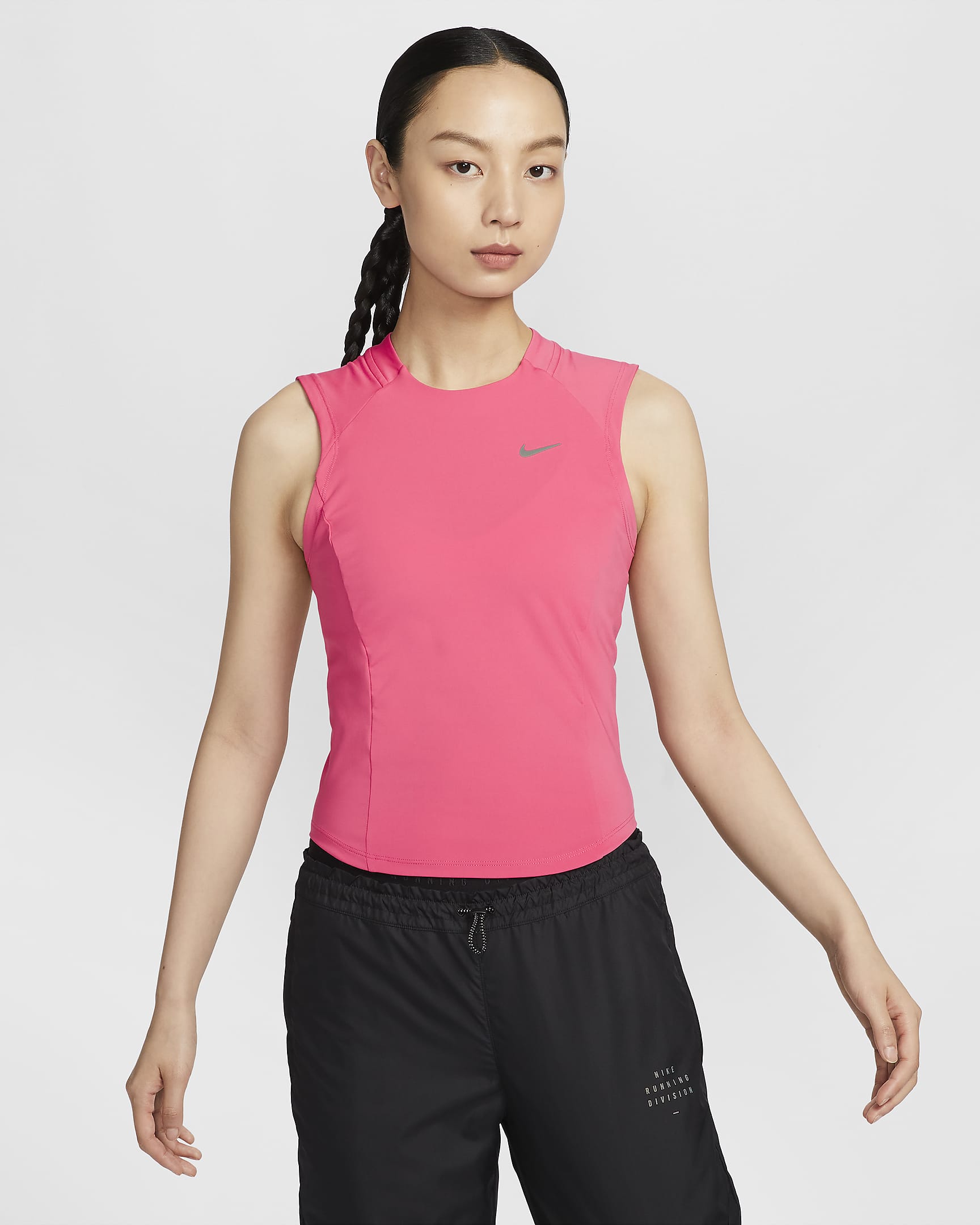 Nike Running Division Women's Dri-FIT Pocket Running Tank Top - Aster Pink