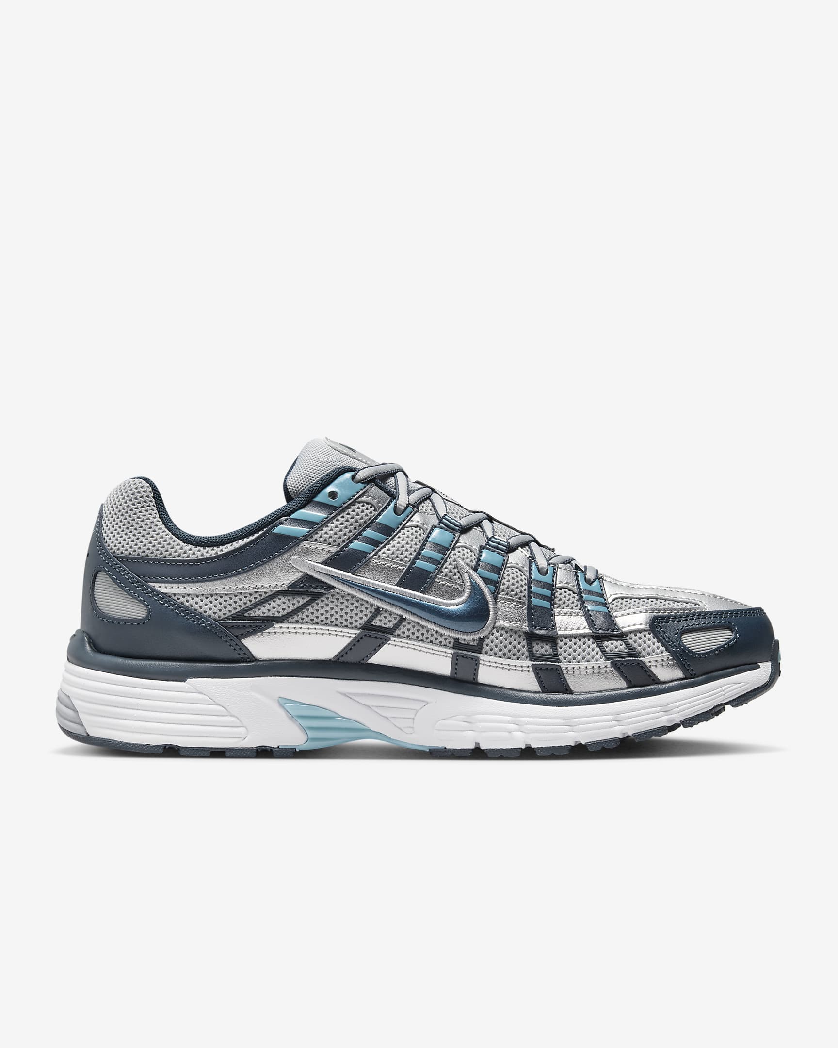 Boty Nike P-6000 - Armory Navy/Flat Silver/Bílá/Metallic Silver