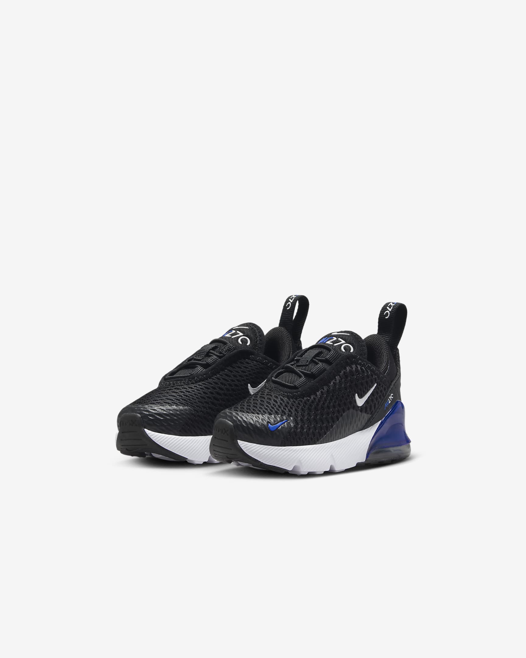 Nike Air Max 270 Baby/Toddler Shoes - Black/Racer Blue/Dark Grey/White