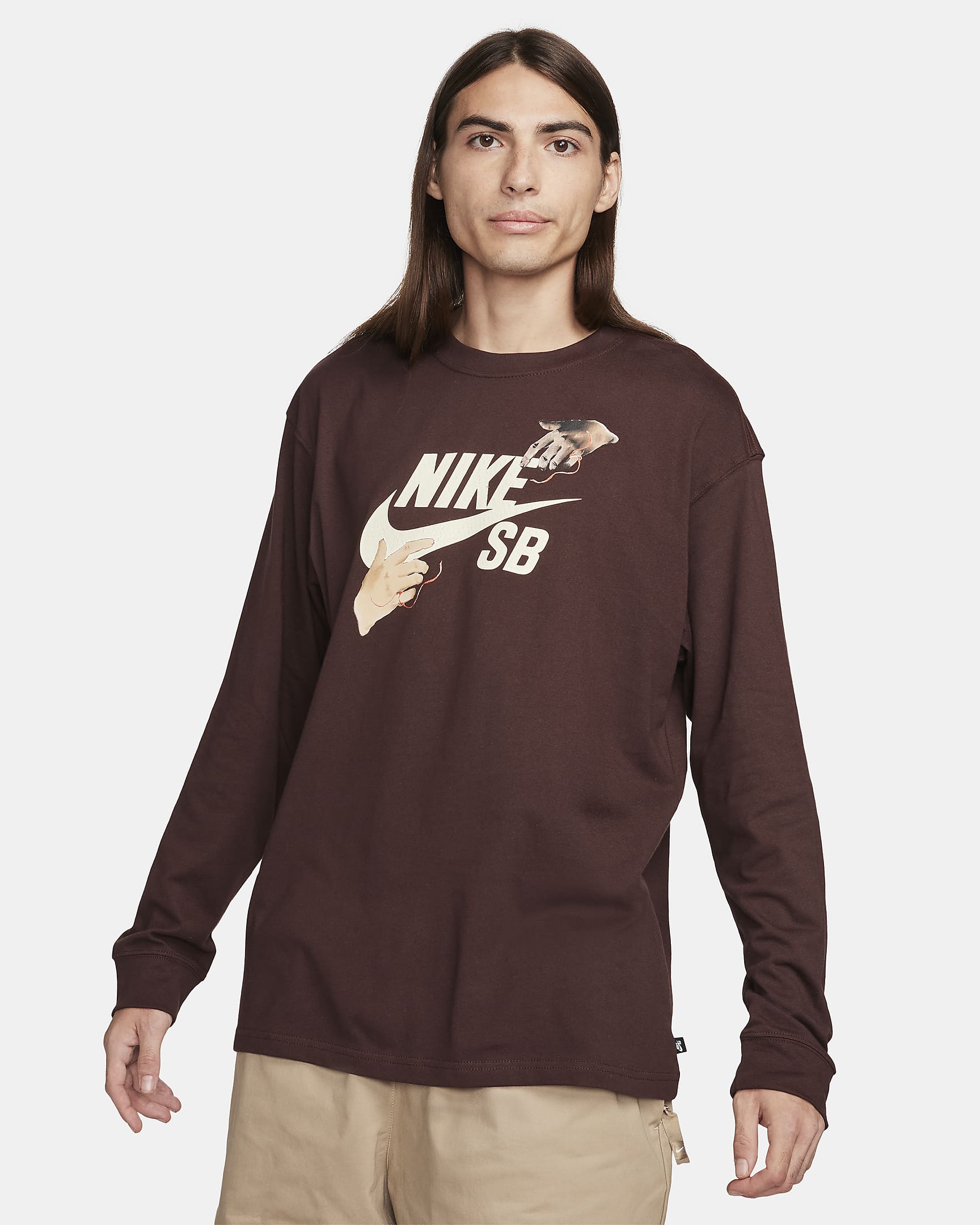 Nike SB Long-Sleeve Skate T-Shirt - Earth