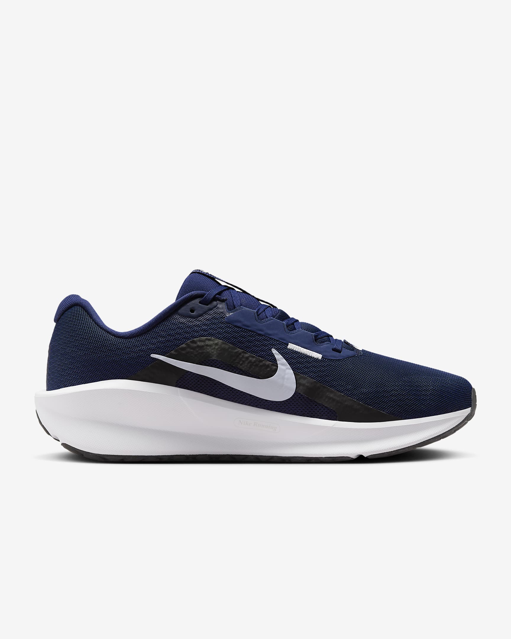 Tenis de correr en pavimento para hombre Nike Downshifter 13 - Azul marino medianoche/Negro/Blanco/Platino puro