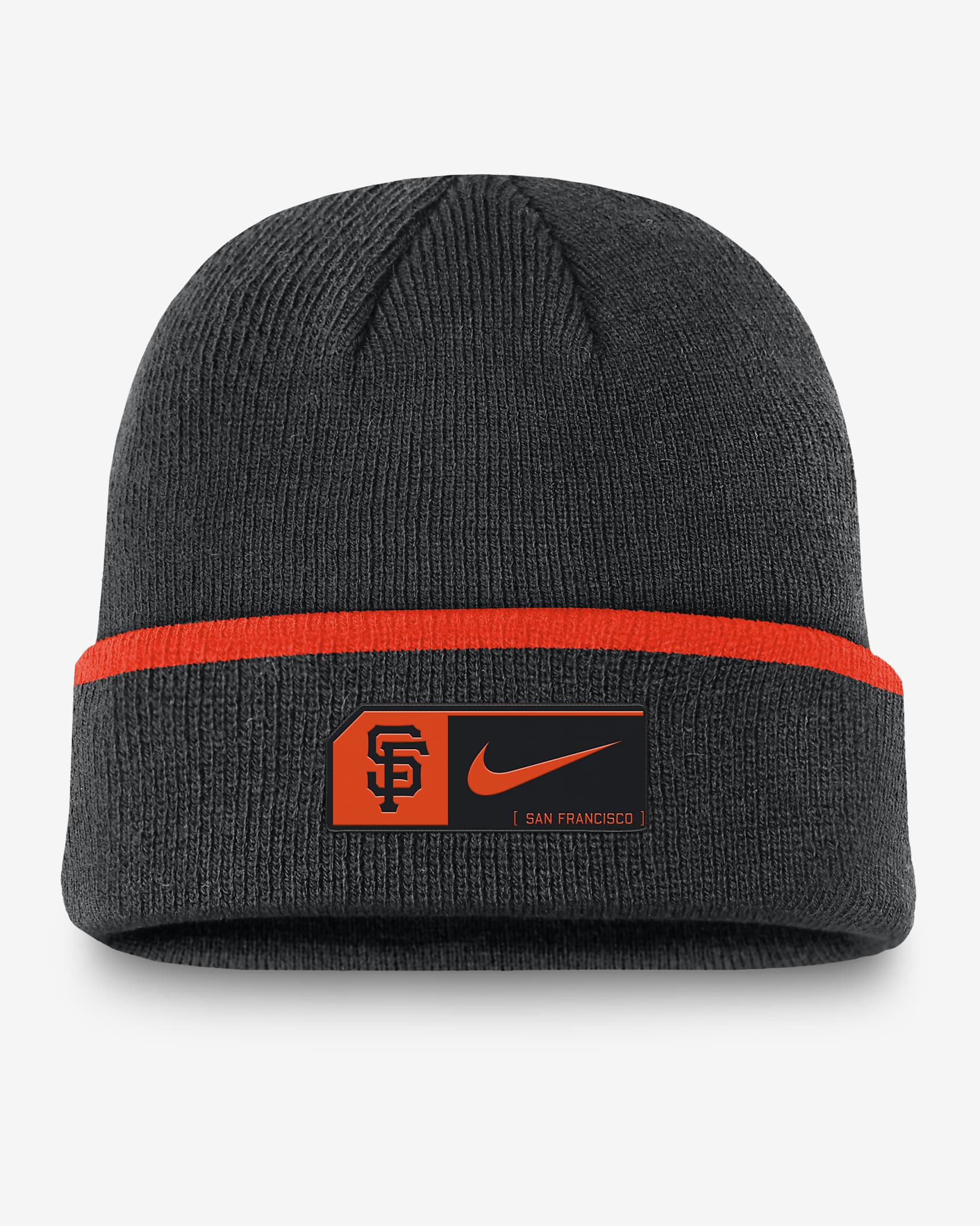 Gorro con dobladillo Nike de la MLB para hombre San Francisco Giants Terra - Negro