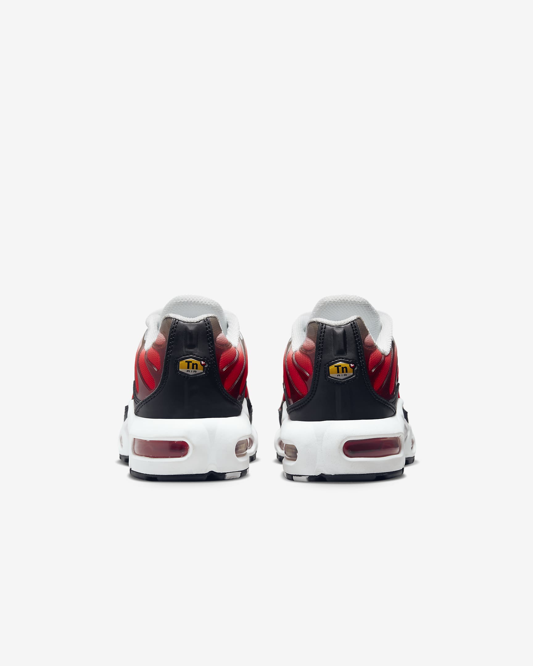 Nike Air Max Plus Older Kids' Shoes - White/Black/Light Crimson