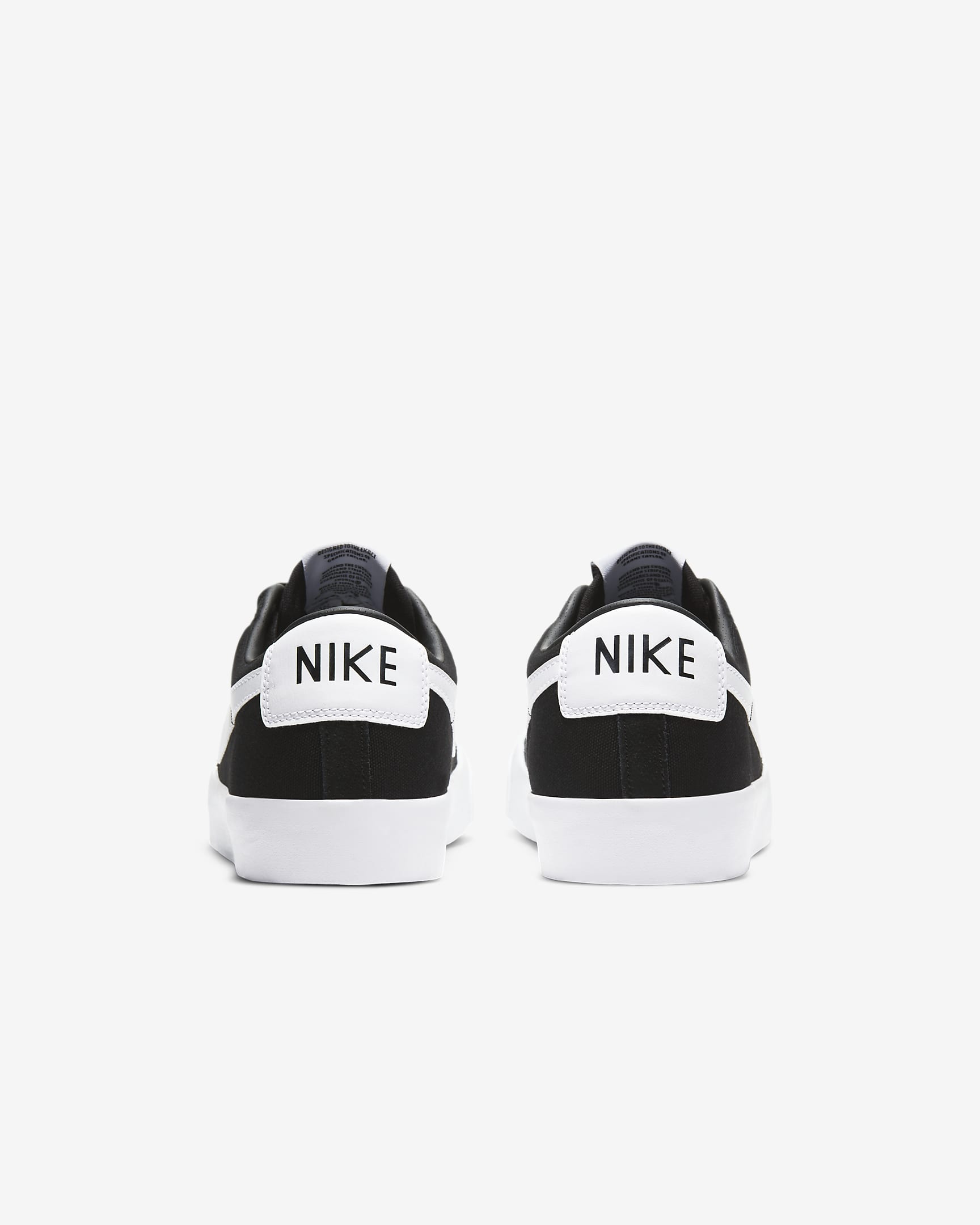 Nike SB Zoom Blazer Low Pro GT Skate Shoes - Black/Black/Gum Light Brown/White