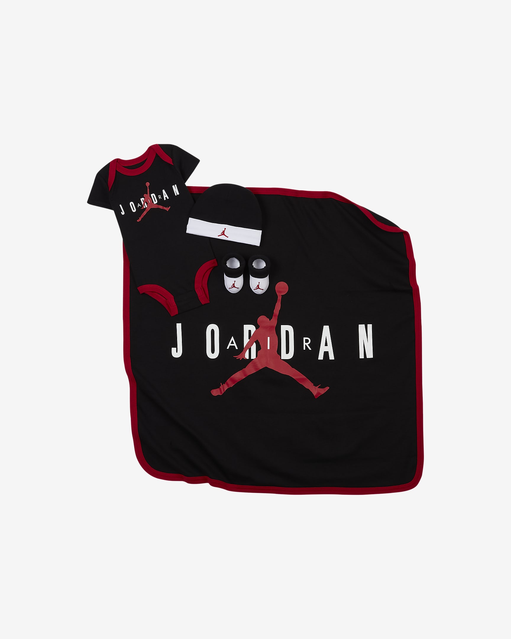Air Jordan Baby Bodysuit, Beanie, Booties and Blanket Set. Nike.com