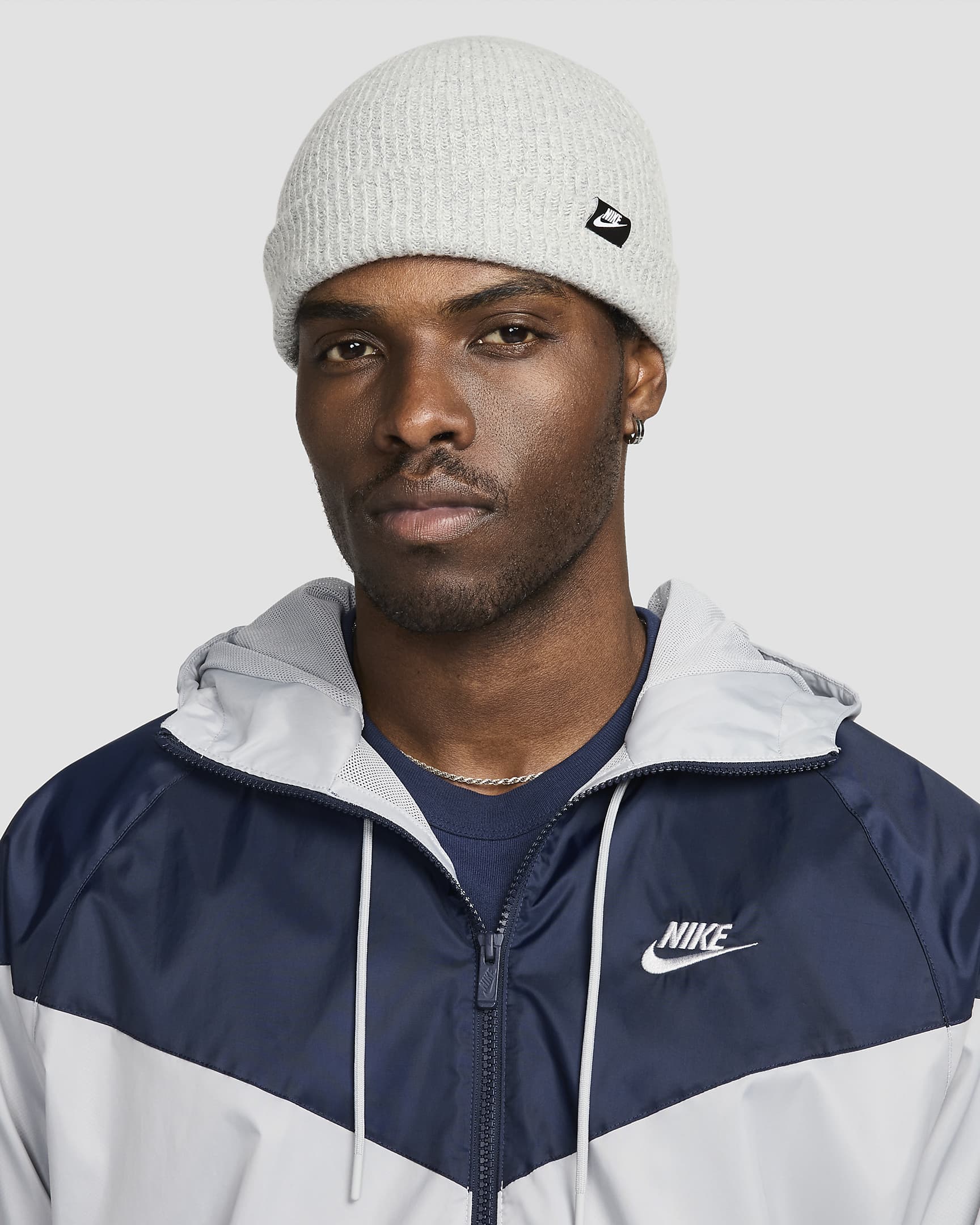 Nike Terra Futura365 beanie met korte omslag - Dark Grey Heather