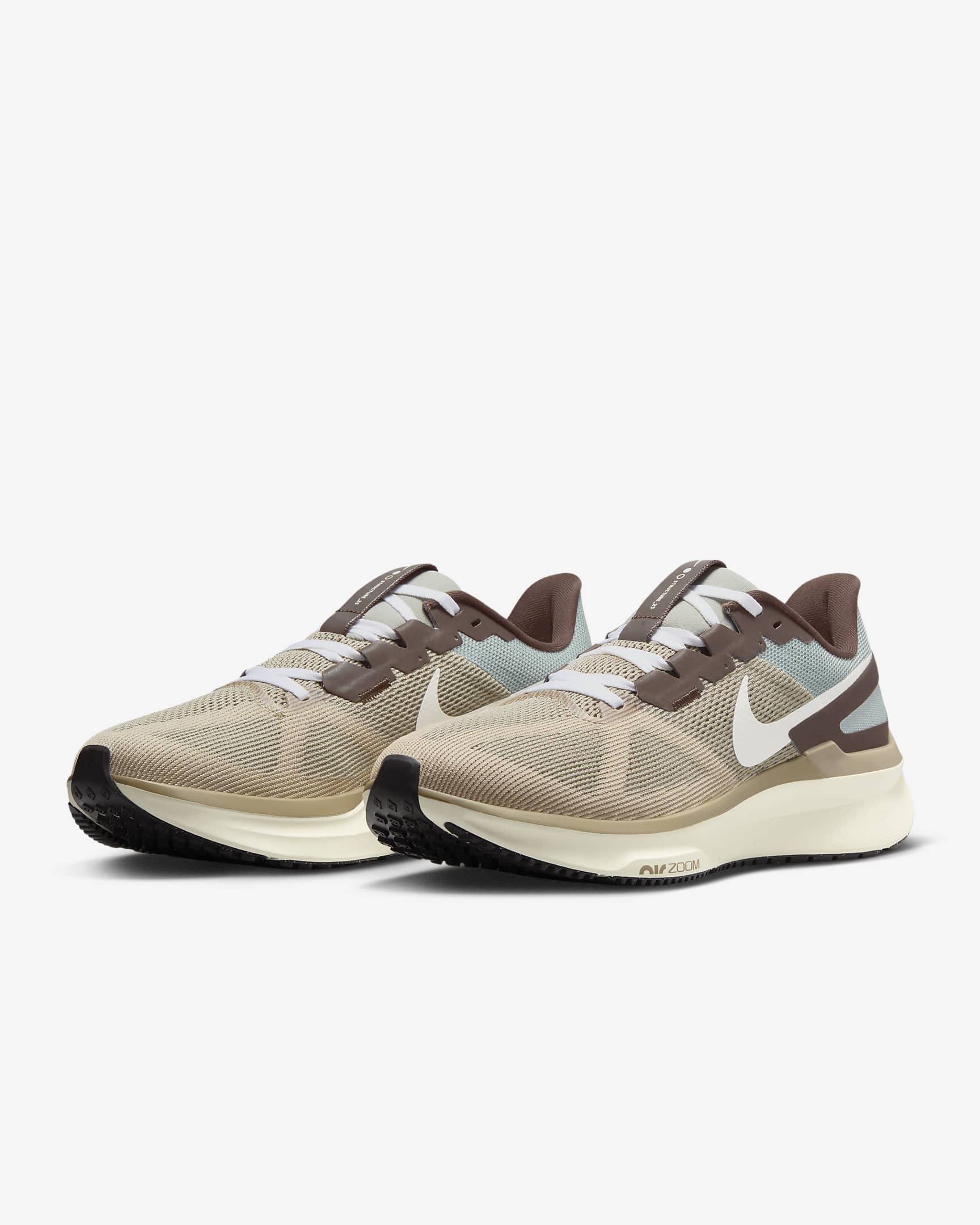 Tenis de correr en carretera para hombre Nike Structure 25 Premium - Estuco oscuro/Piedra pómez claro/Leche de coco/Vela