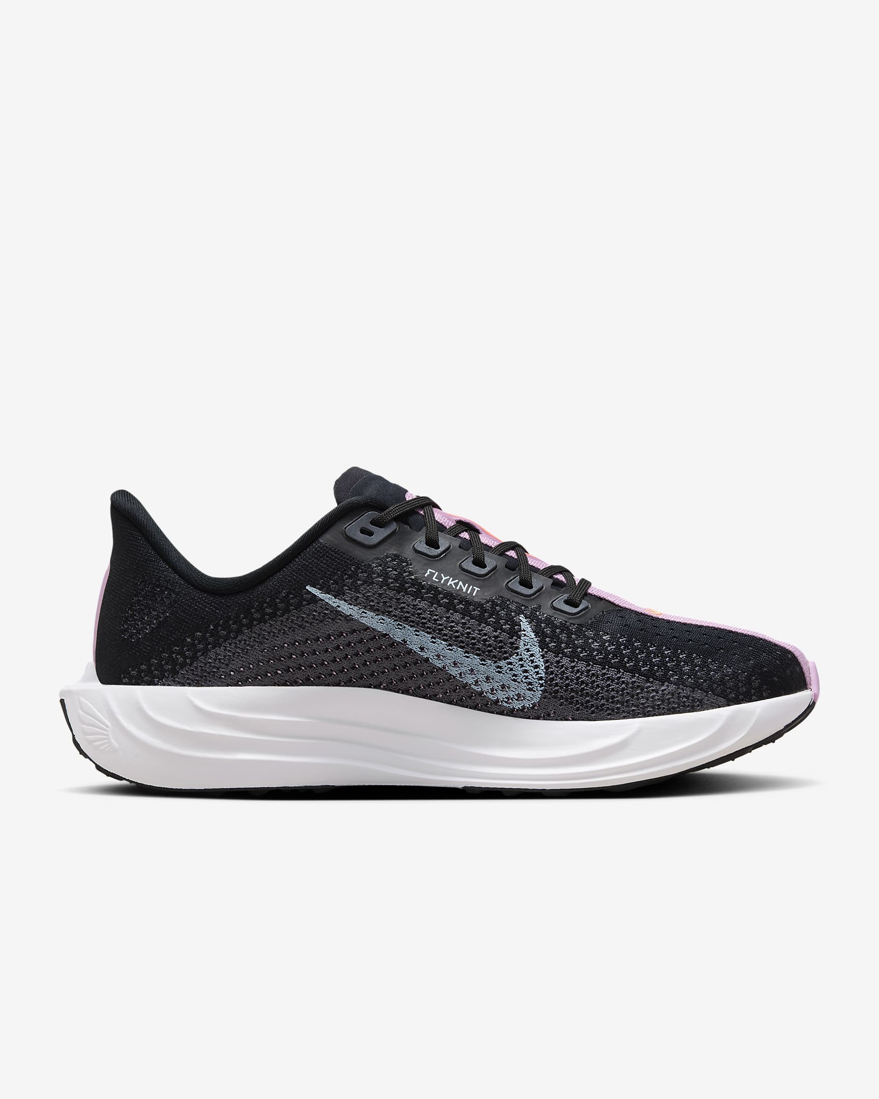 Tenis de correr en carretera para mujer Nike Pegasus Plus - Negro/Gris oscuro/Rosa extremo/Azul glacial