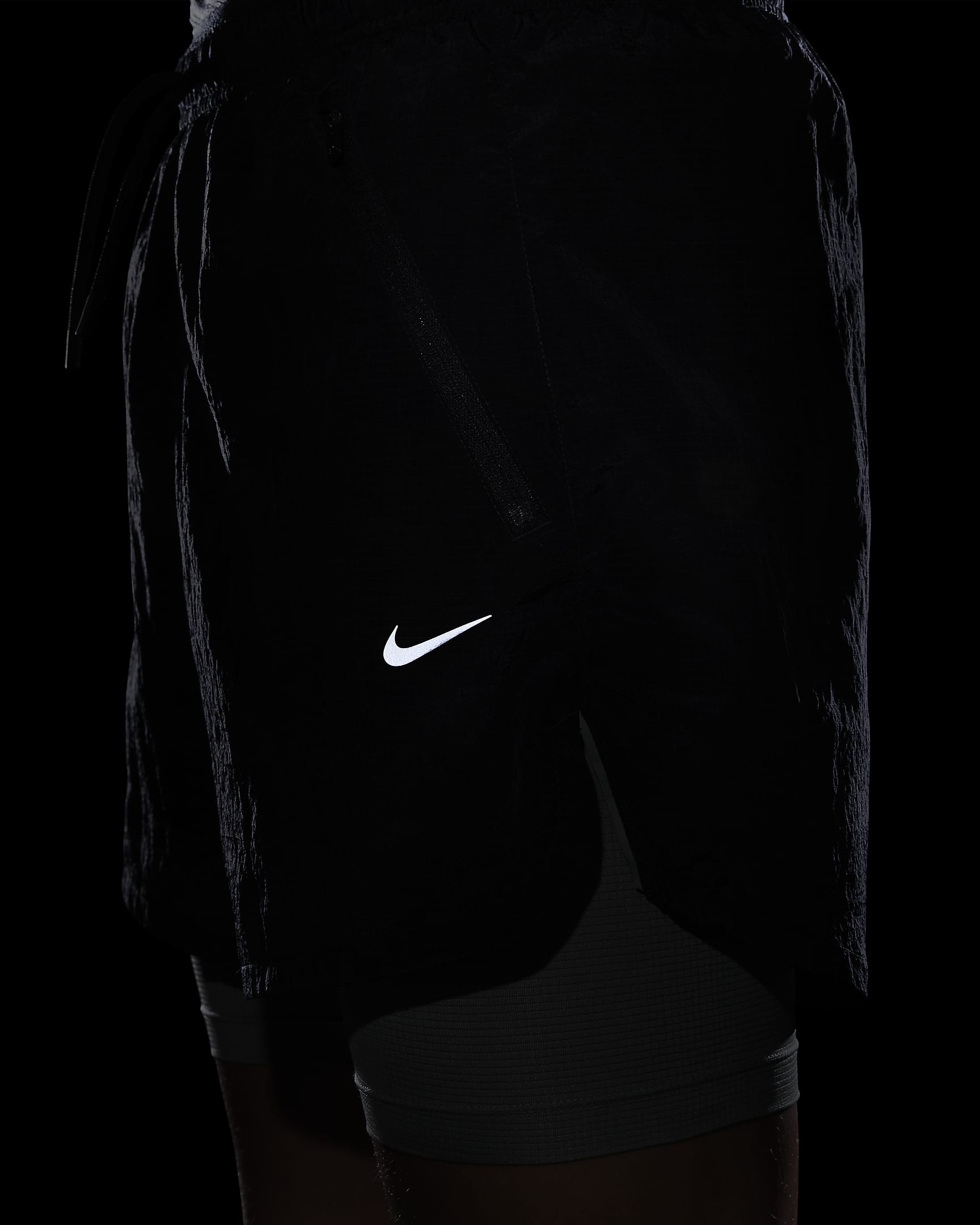 Nike Stride Running Division Men's 5" Dri-FIT Water-Repellent 2-in-1 Running Shorts - Black